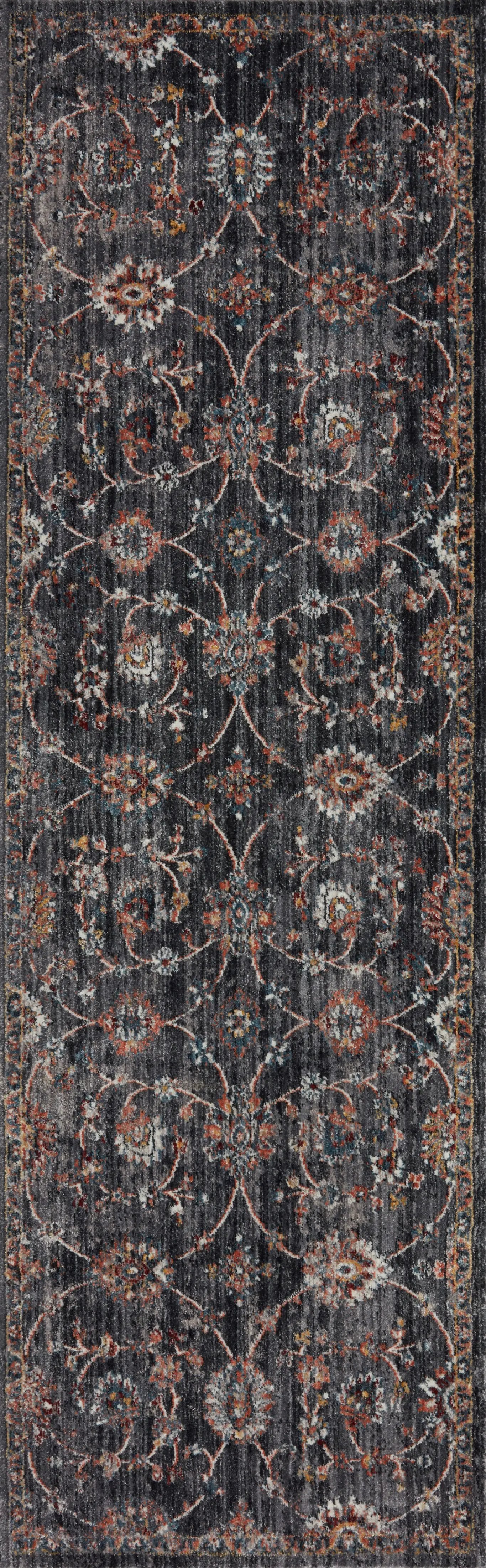 Samra SAM-08 Charcoal / Multi Area Rug by Loloi