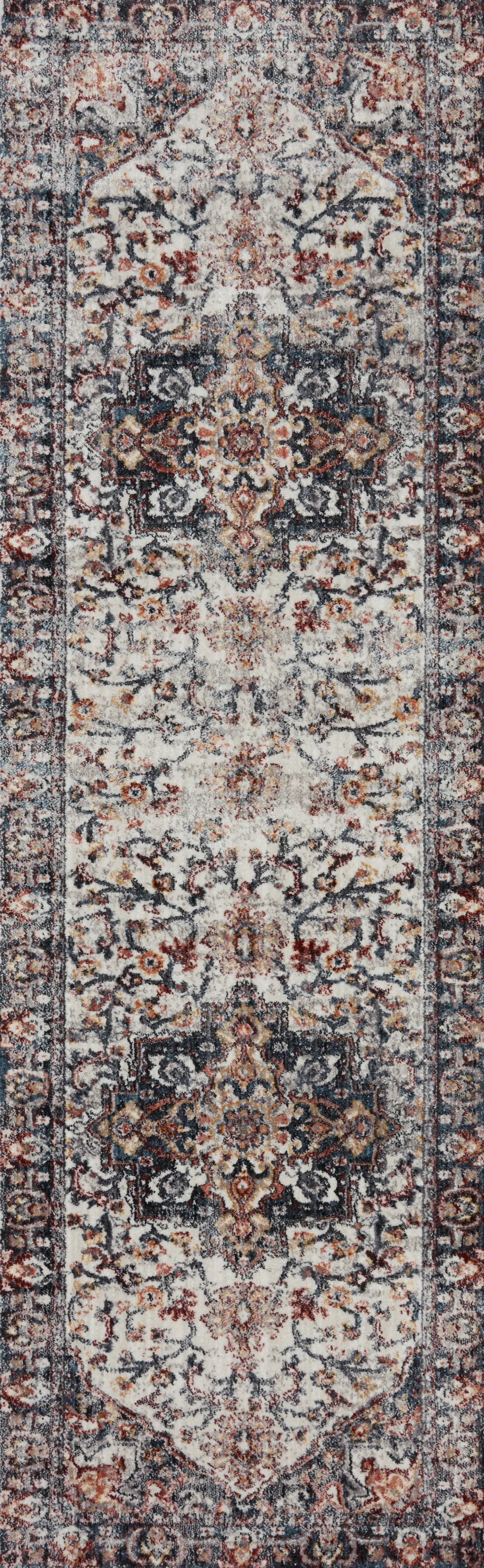 Samra SAM-09 Ivory / Denim Area Rug by Loloi