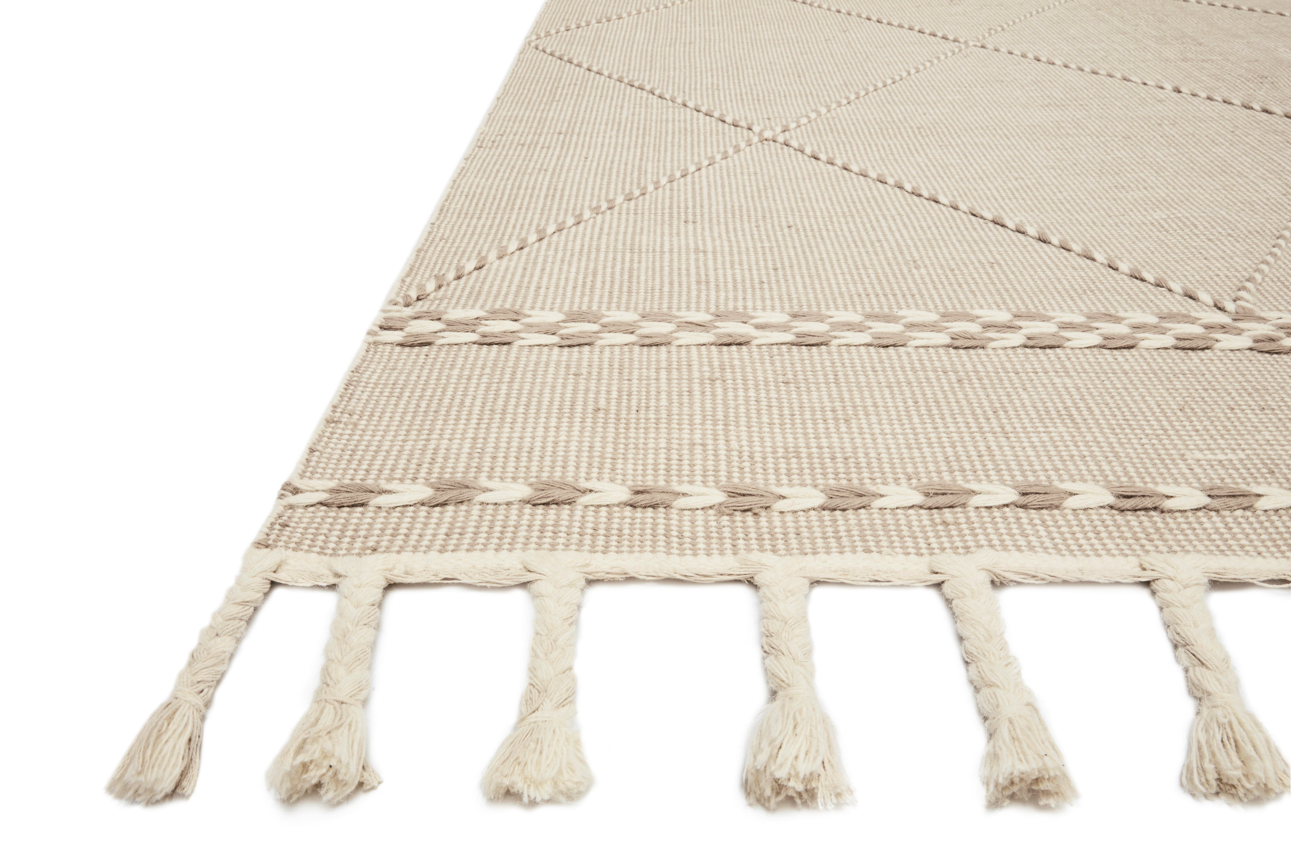 Sawyer SAW-03 Sand Area Rug with neutral tones and graphic pattern