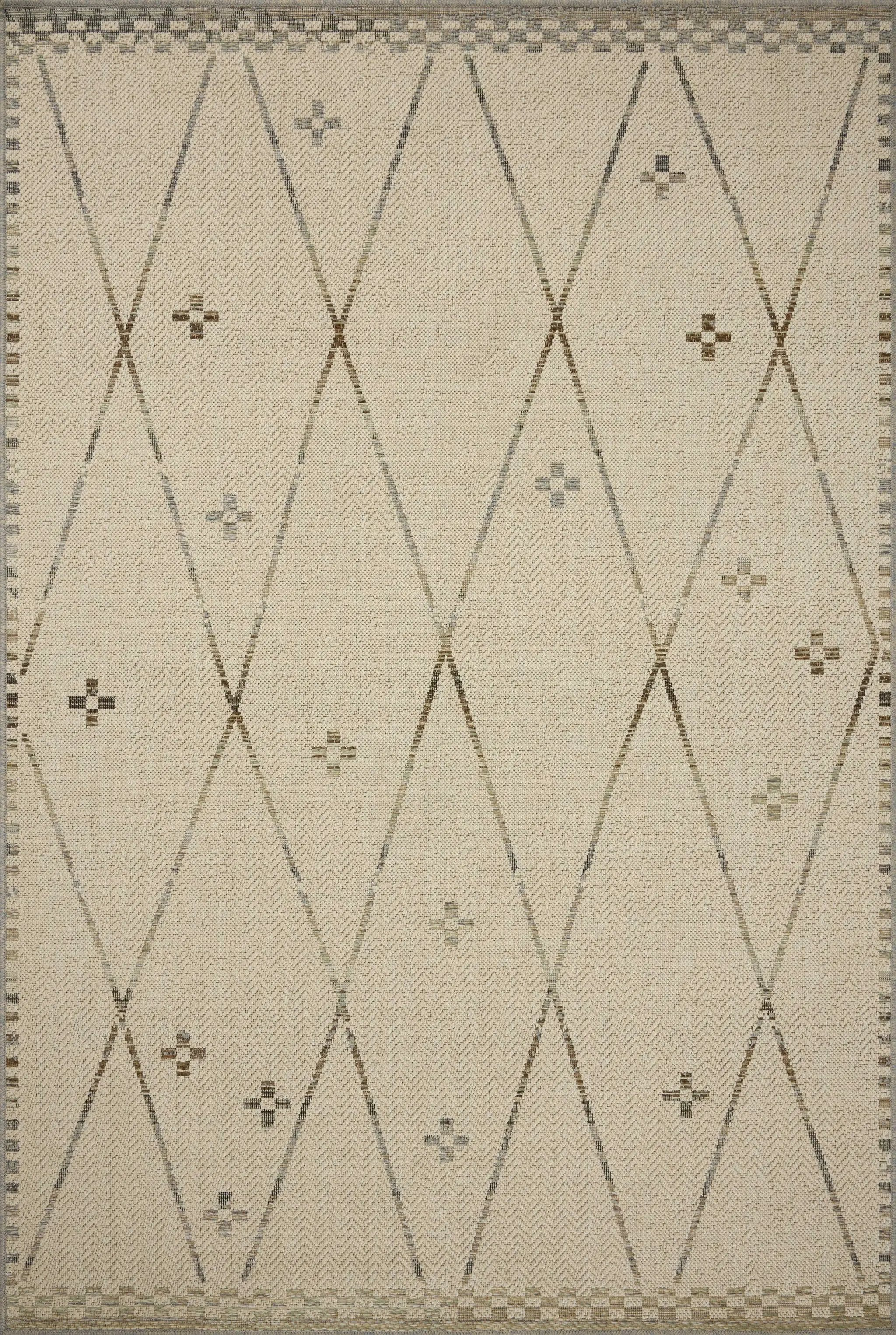 Saylor SAY-01 Ivory / Pebble Area Rug by Loloi