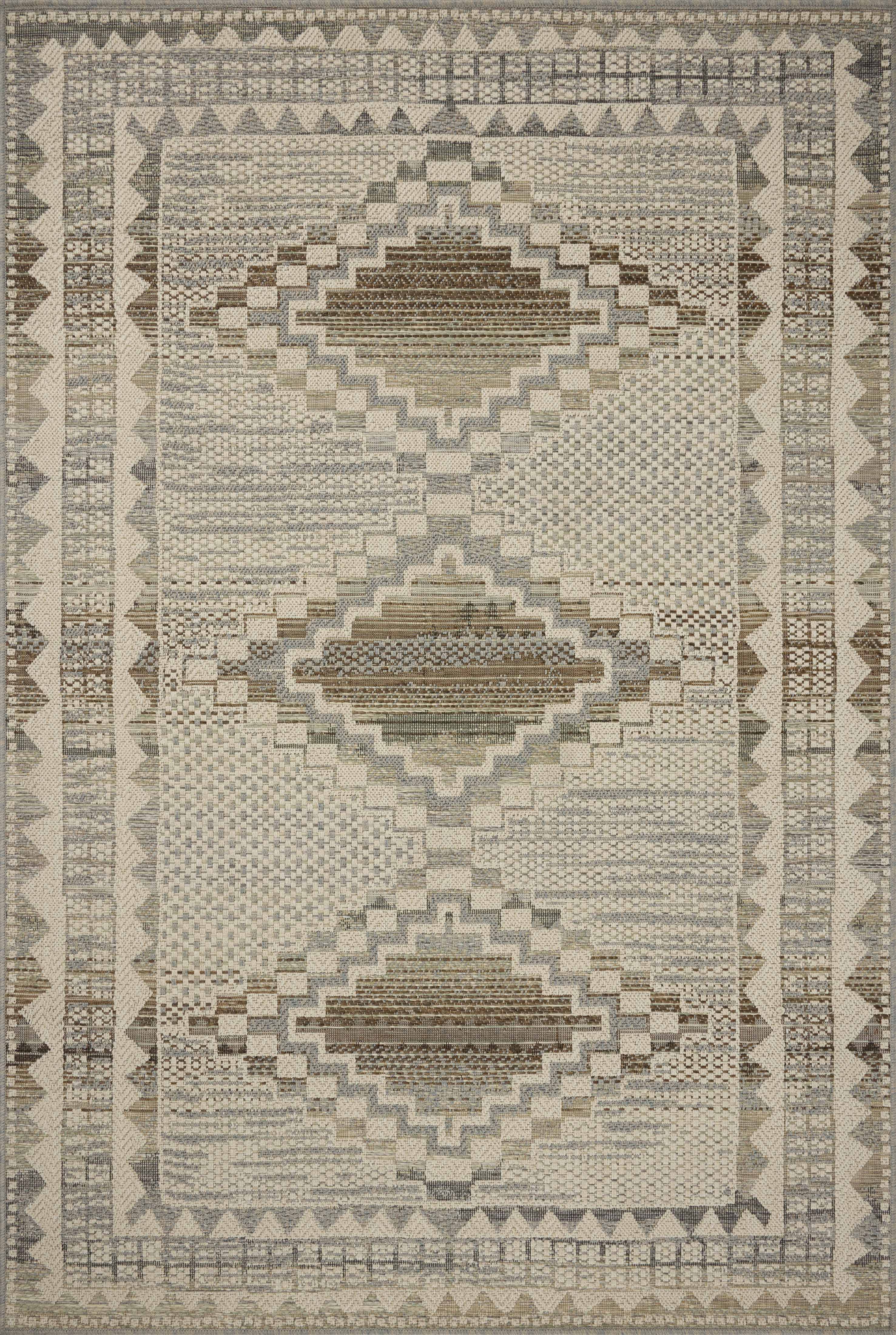 The Saylor SAY-02 Ivory / Granite Area Rug delivers refined ivory and striking granite beauty in a power-loomed polypropylene area rug