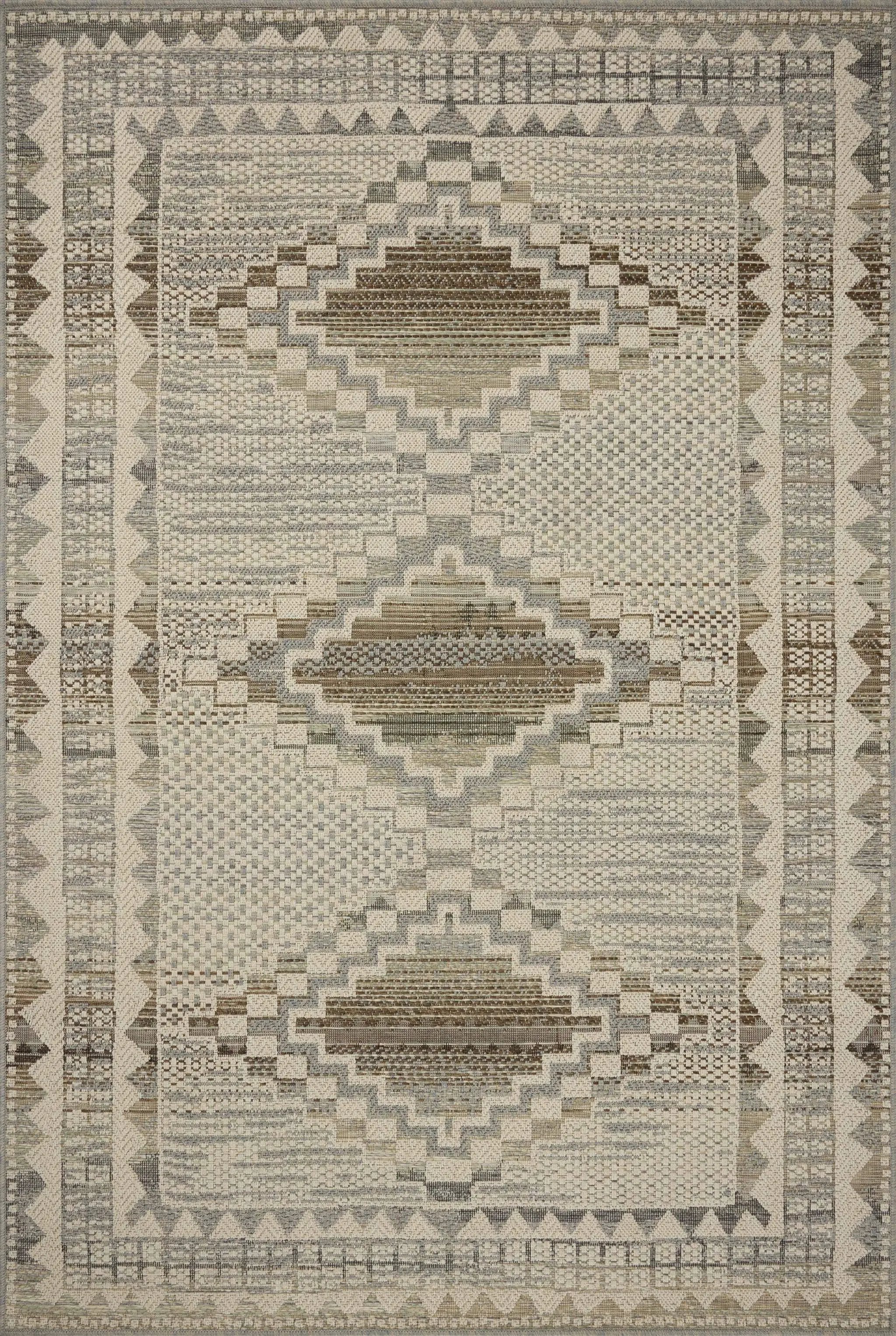 Saylor SAY-02 Ivory / Granite Area Rug by Loloi