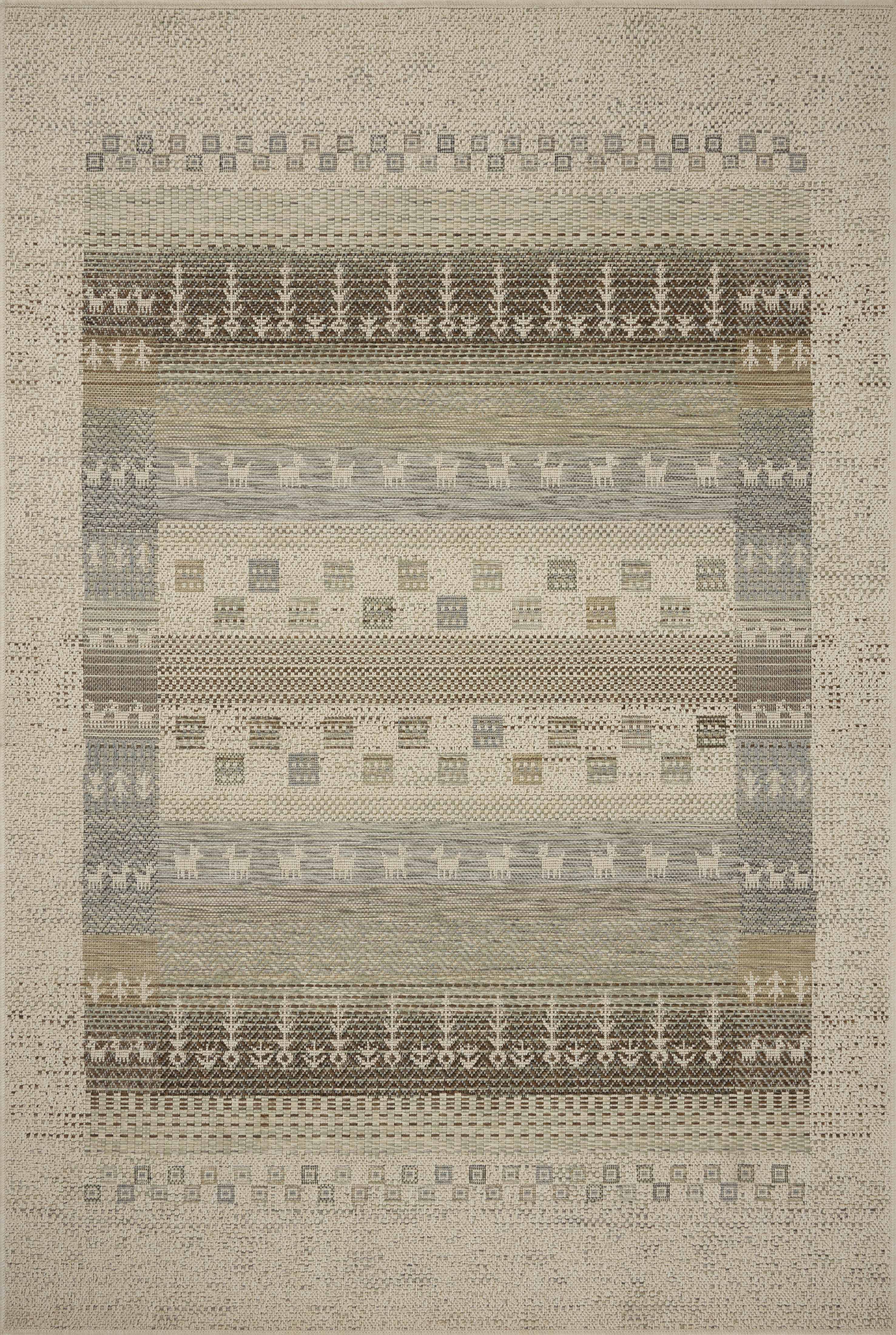 A power-loomed polypropylene area rug with refined ivory and earthy tones, the Saylor SAY-05 Ivory / Earth Area Rug adds character to any room
