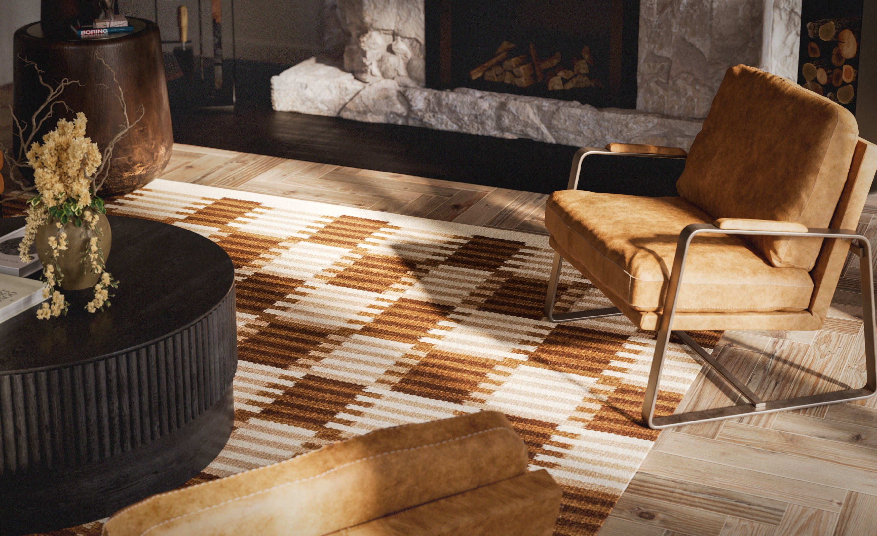 Momeni Scandi SCN-3 Brown Hand Woven Area Rug