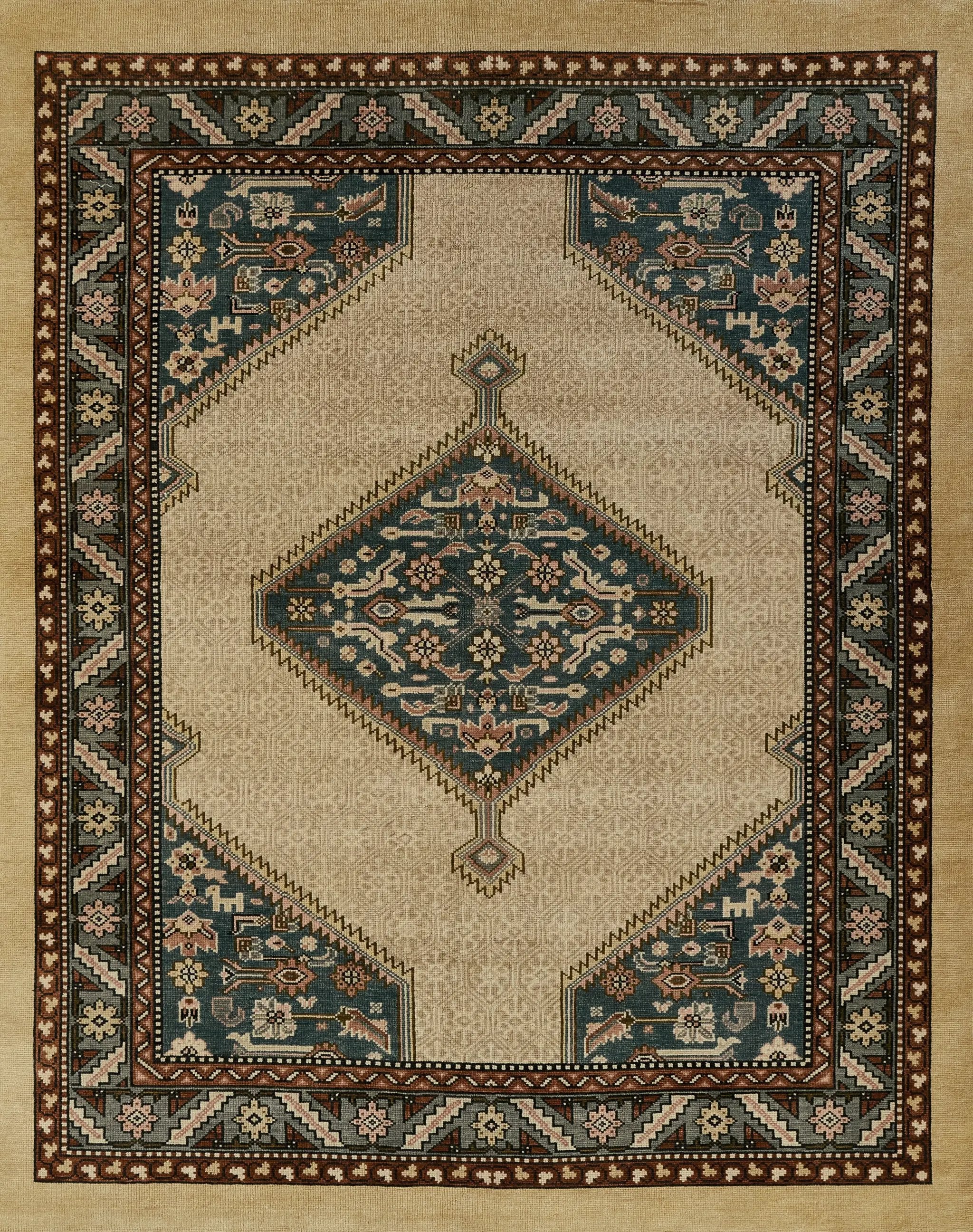 Serab SRB-1 Blue Area Rug by Momeni