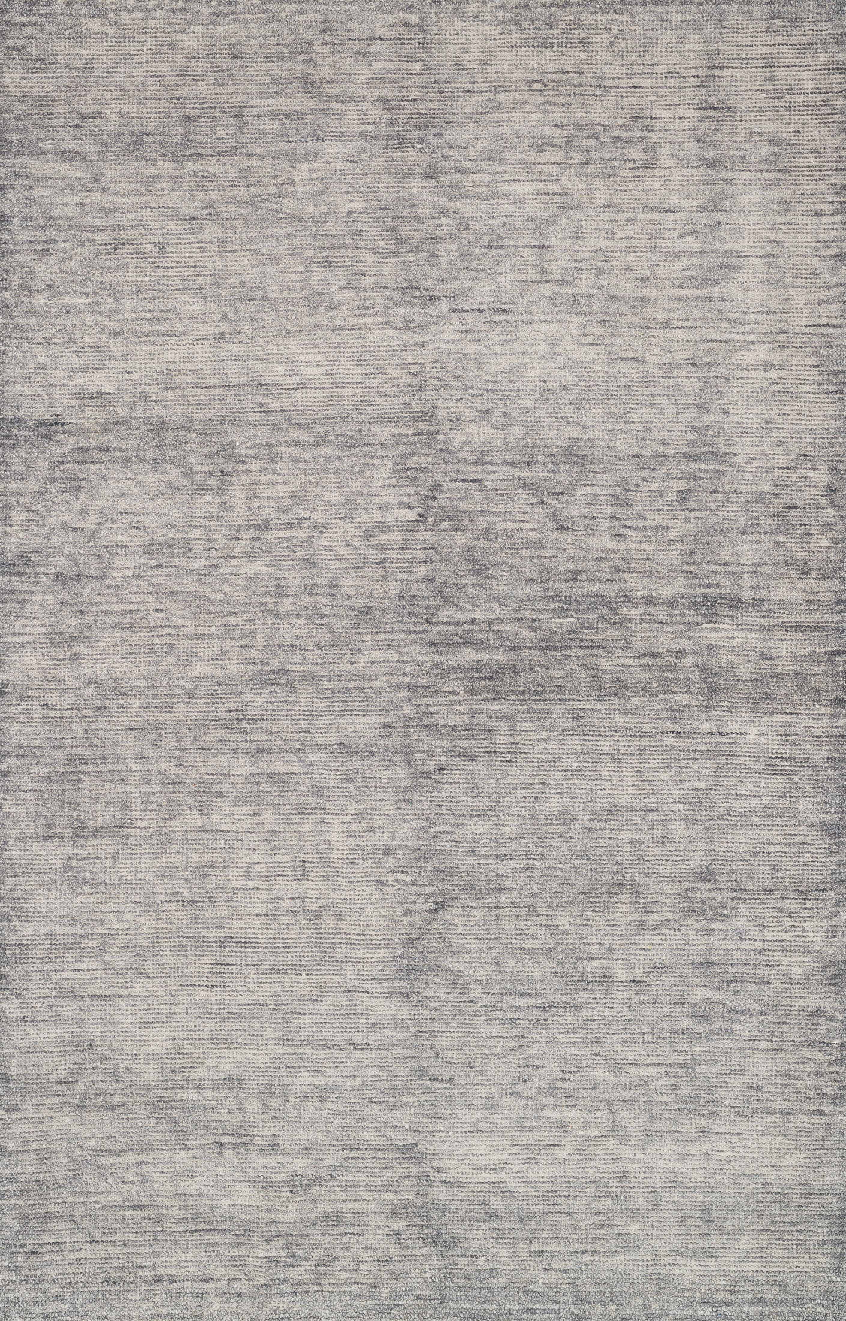Serena SG-01 Grey hand-knotted neutral area rug with tonal grey variegation and sheen
