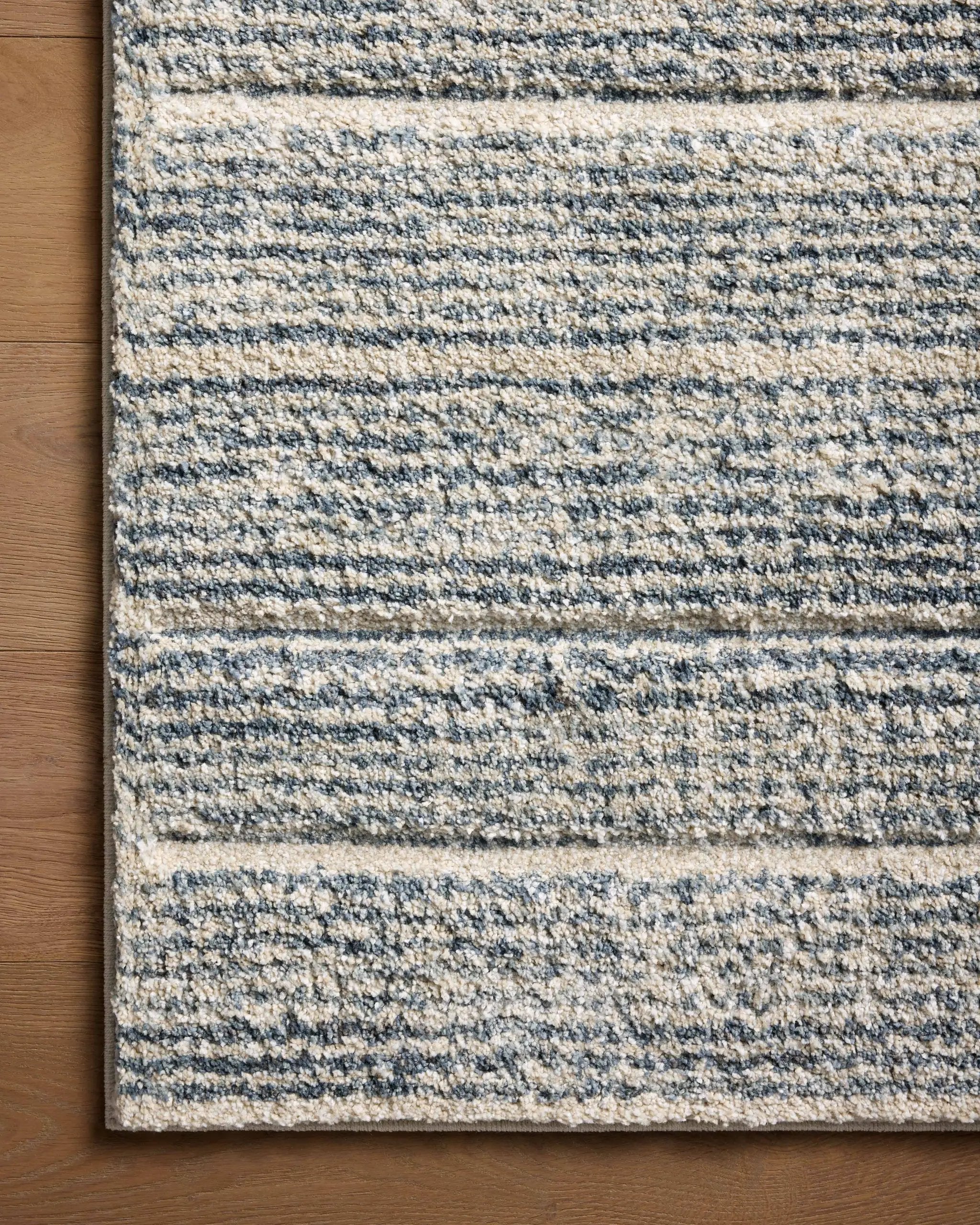 Silas SLA-03 Oatmeal / Blue Area Rug by Loloi