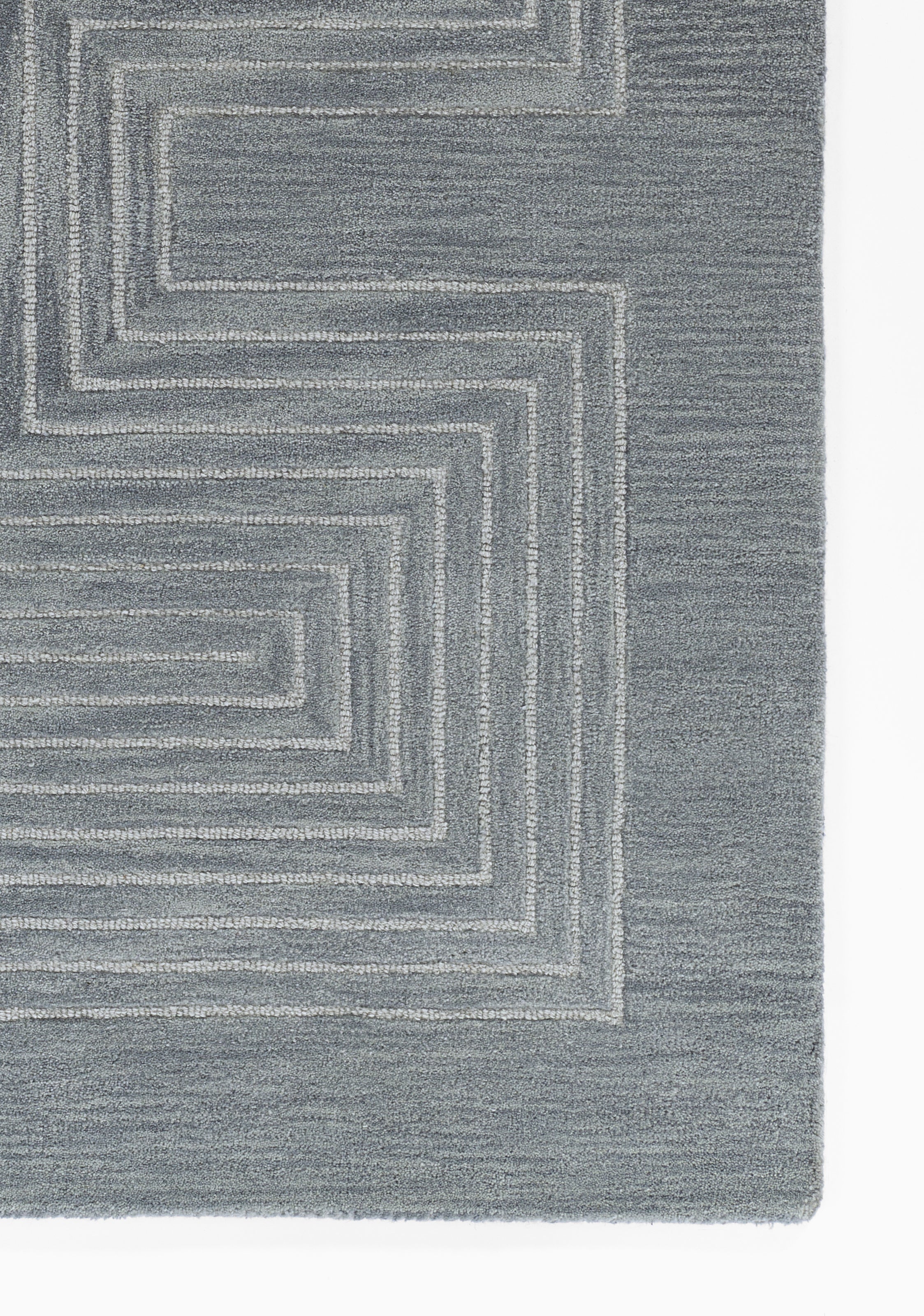 Simba SIM-3 Blue Area Rug, hand-tufted New Zealand wool with bold abstract motifs