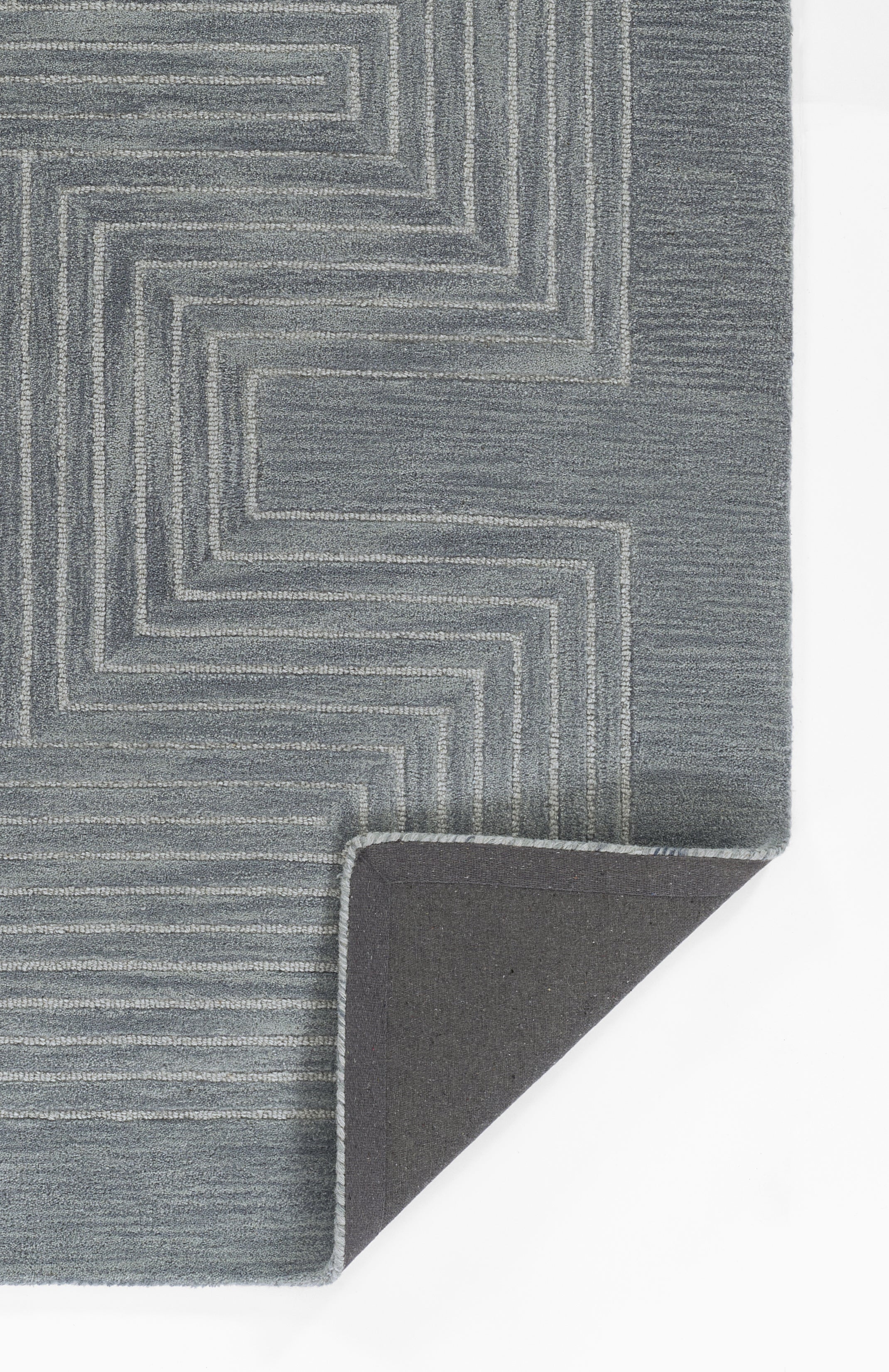 Simba SIM-3 Blue Area Rug, hand-tufted New Zealand wool with bold abstract motifs