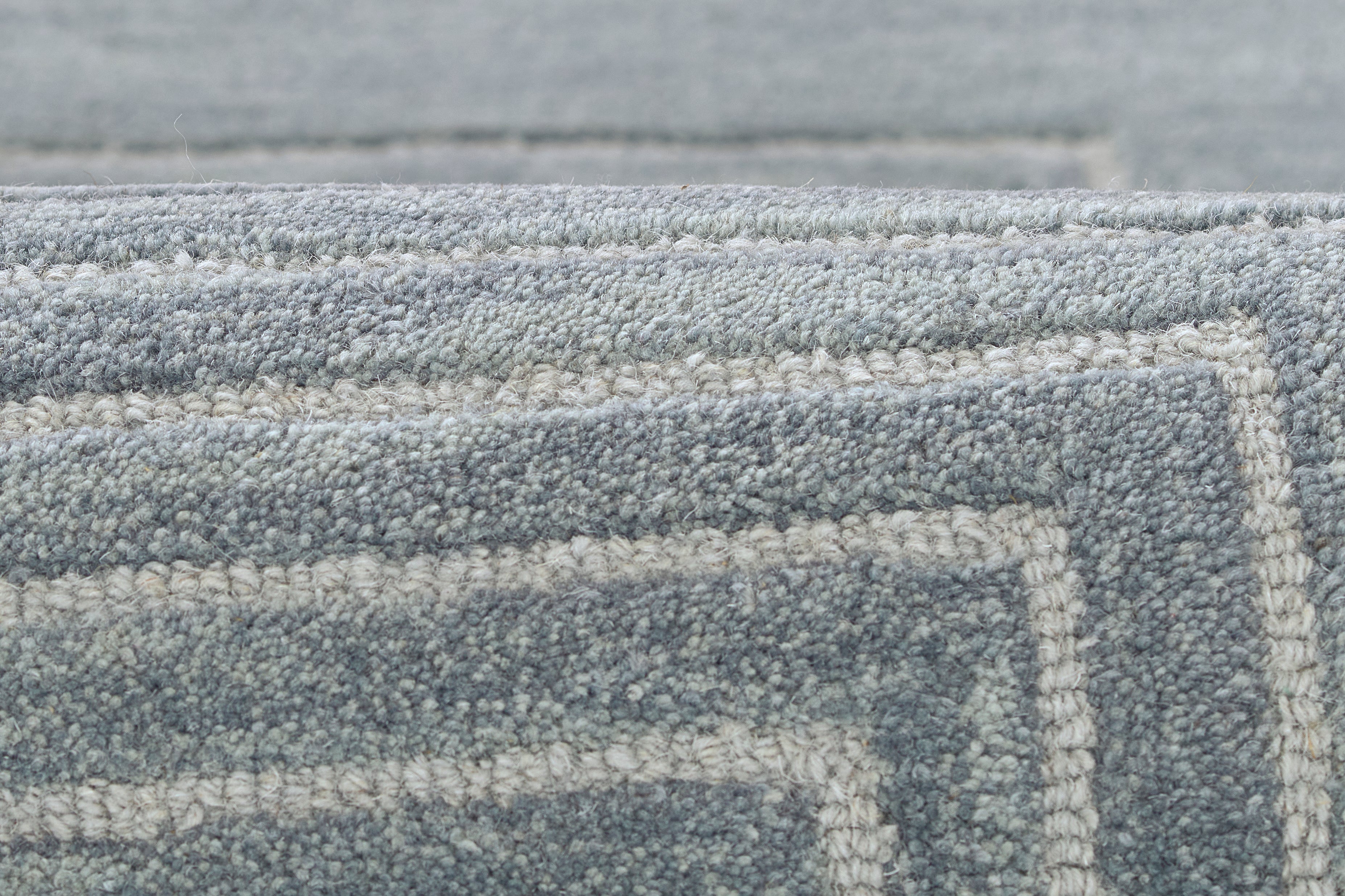 Simba SIM-3 Blue Area Rug, hand-tufted New Zealand wool with bold abstract motifs