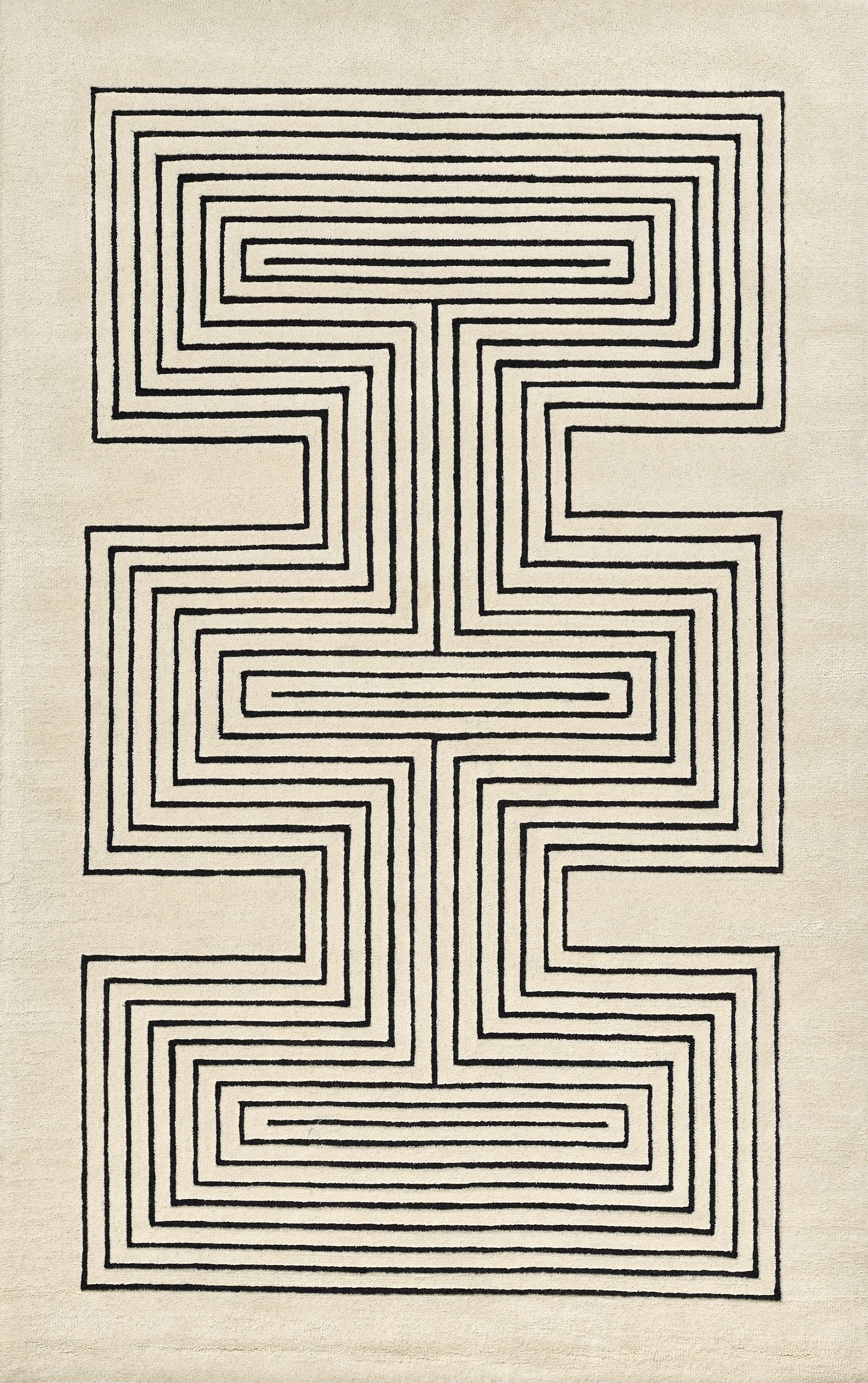 Simba SIM-3 White Area Rug by Momeni