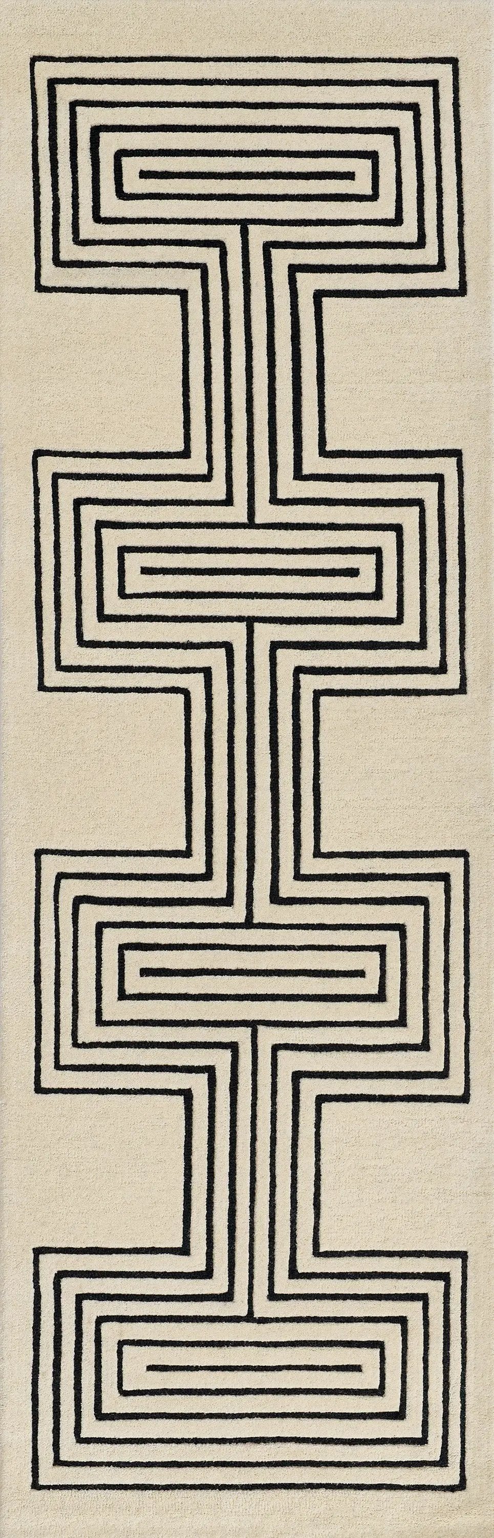 Simba SIM-3 White Area Rug by Momeni