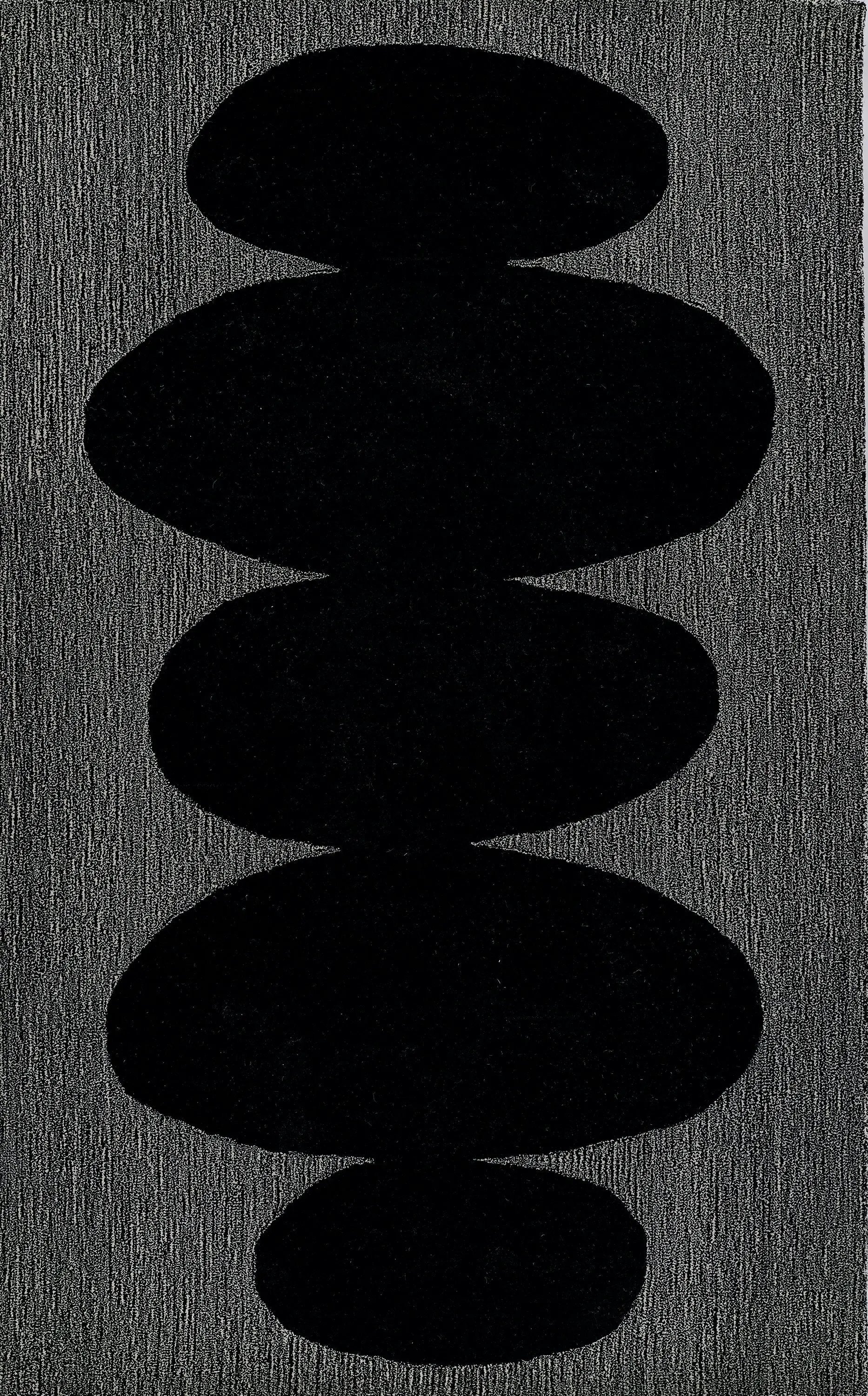 Simba SIM-9 Black Area Rug by Momeni