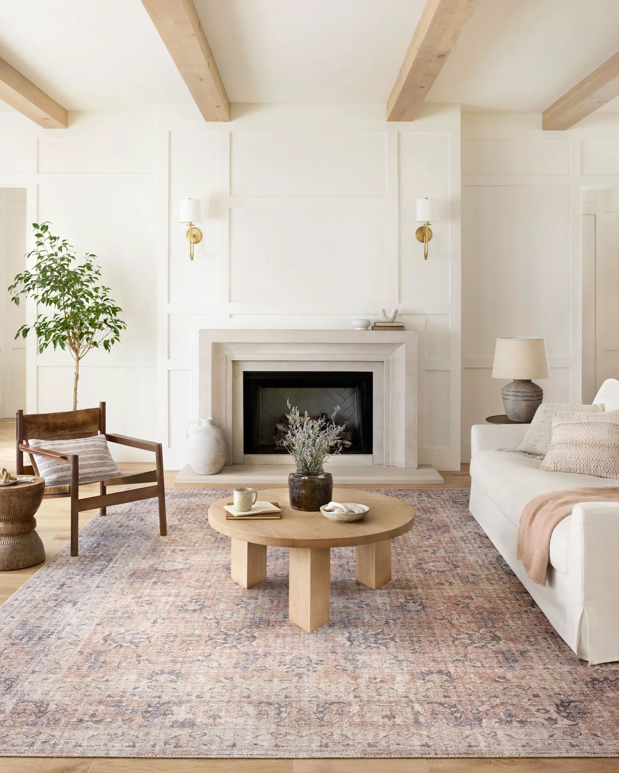 Skye SKY-01 Blush / Grey Area Rug by Loloi