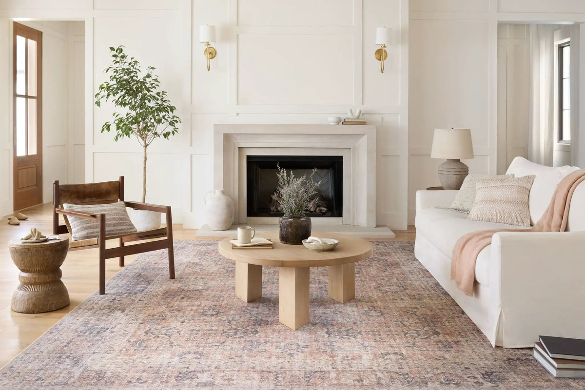 Skye SKY-01 Blush / Grey Area Rug by Loloi