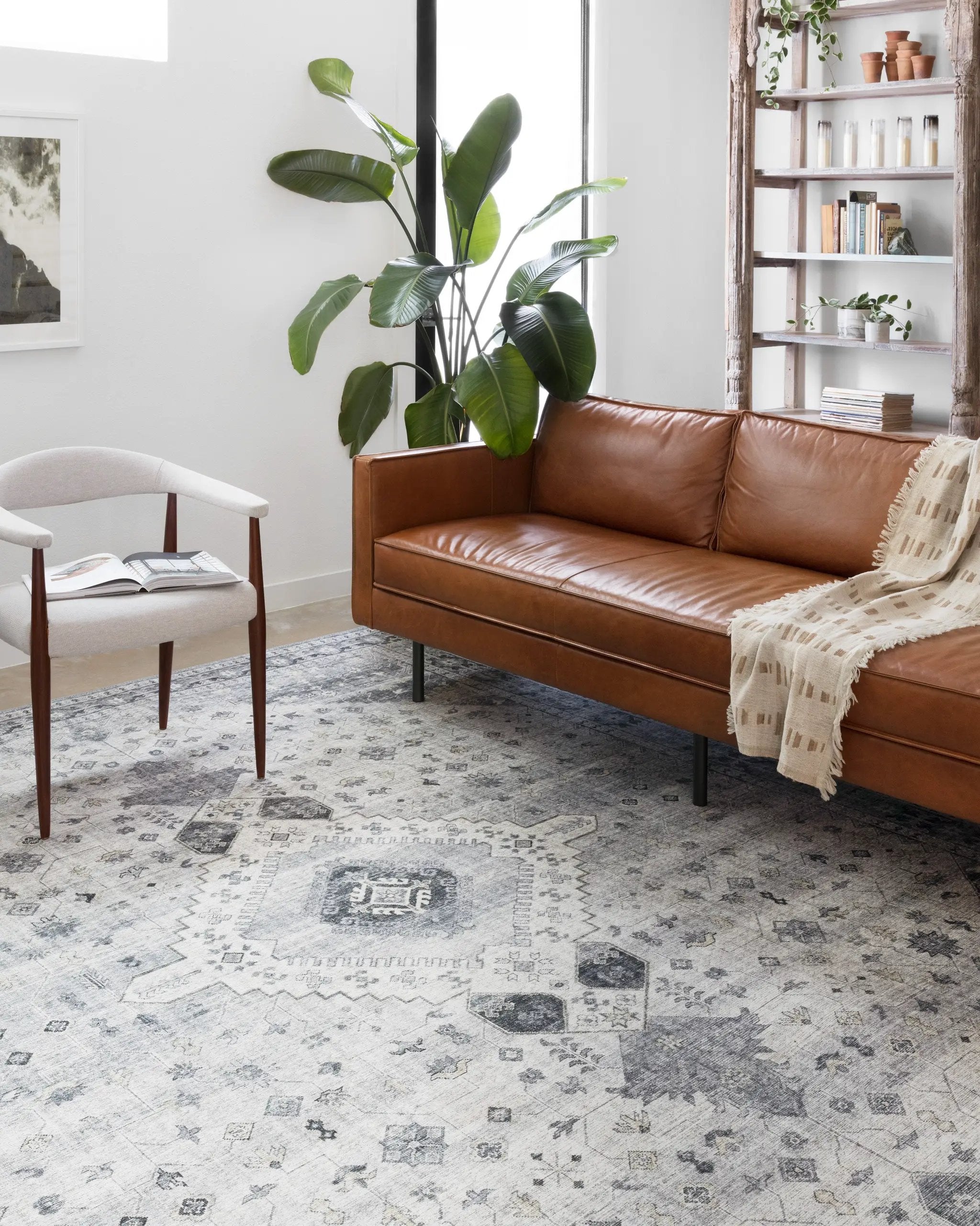 Skye SKY-02 Silver / Grey Area Rug by Loloi