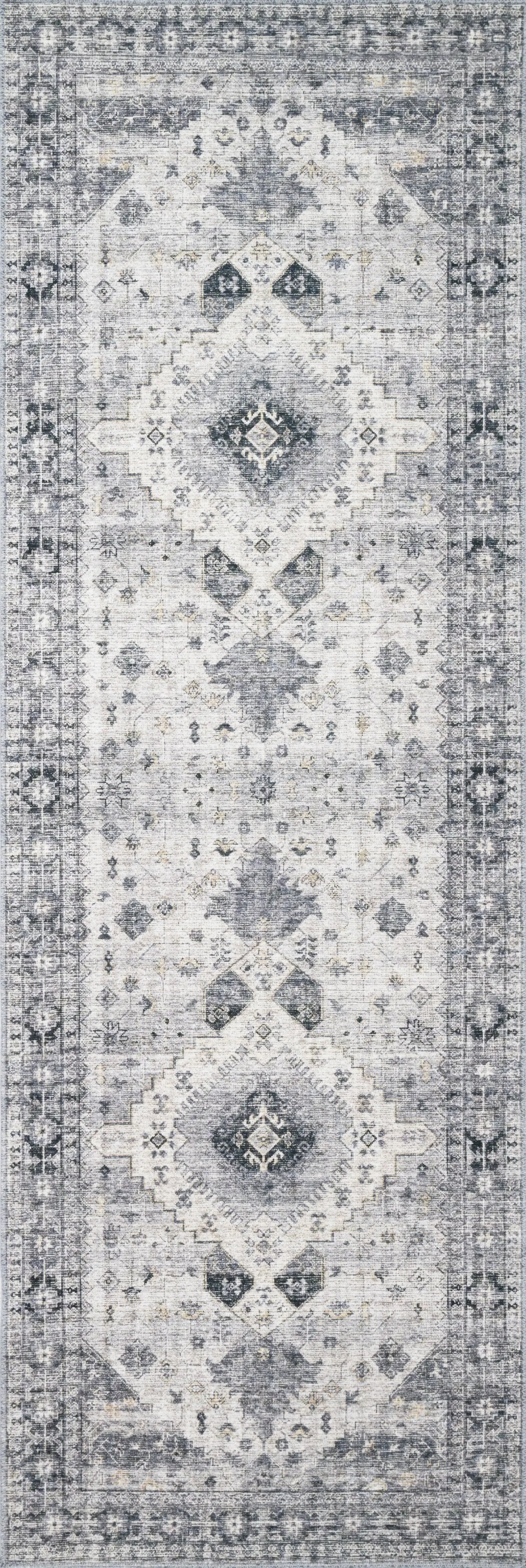 Skye SKY-02 Silver / Grey Area Rug by Loloi
