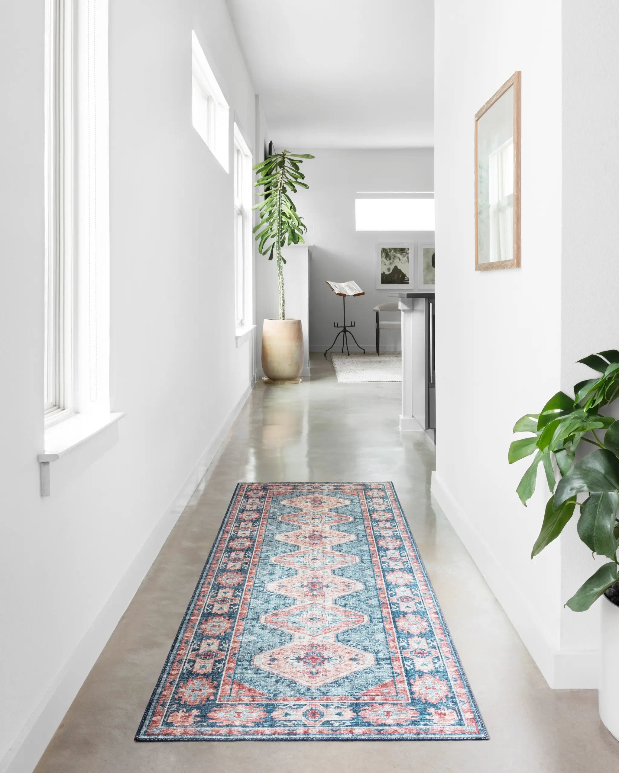Skye SKY-03 Turquoise / Terracotta Area Rug by Loloi