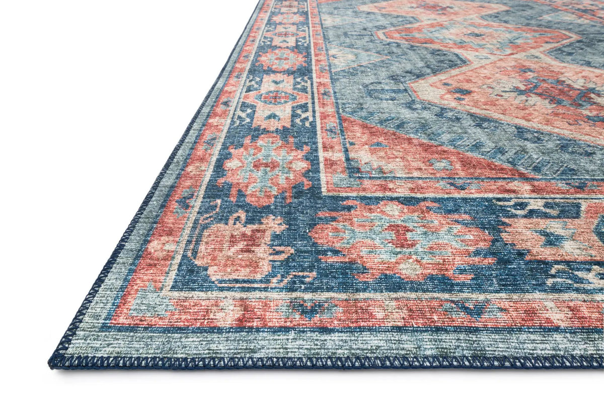 Skye SKY-03 Turquoise / Terracotta Area Rug by Loloi