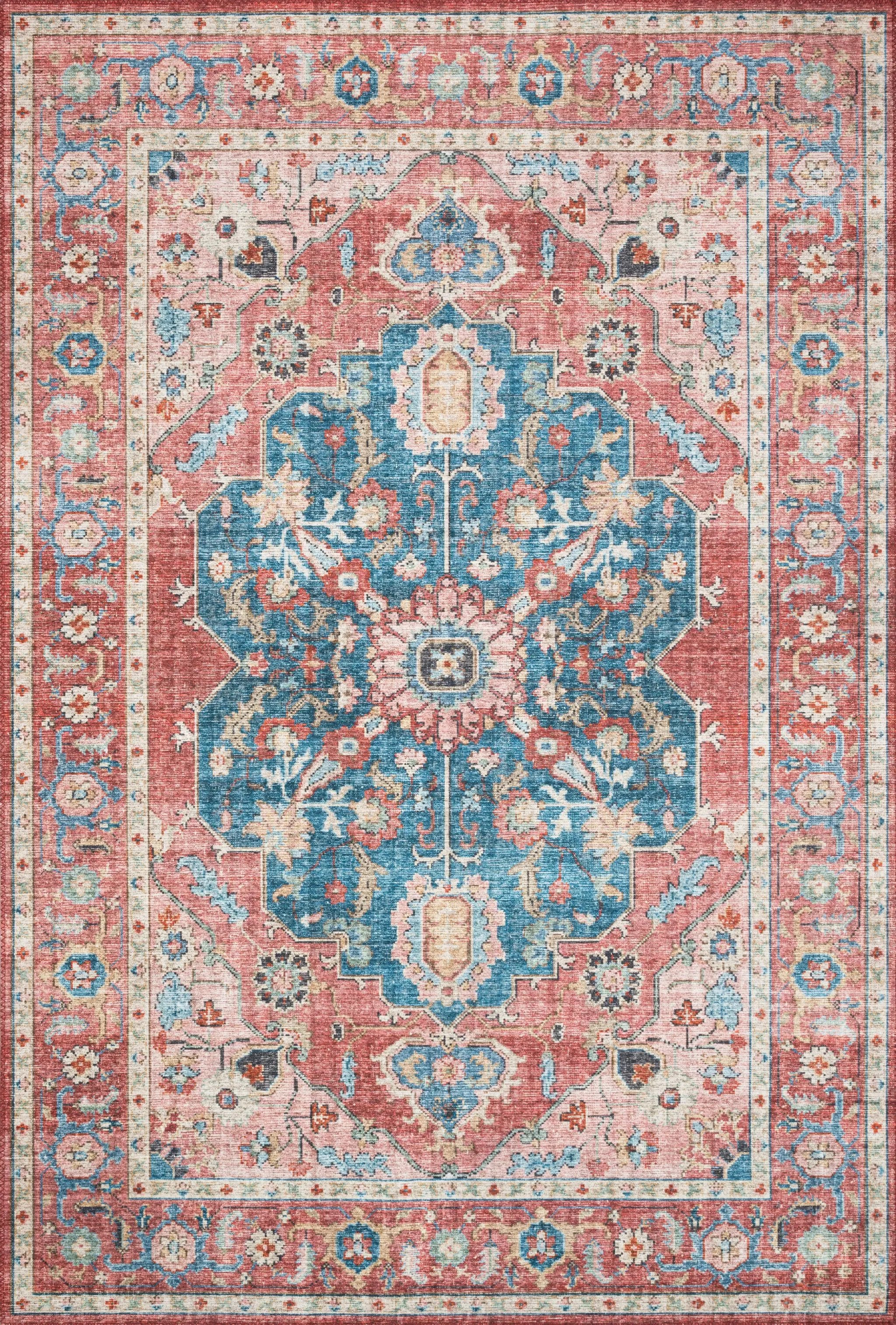 Skye SKY-05 Brick / Ocean Area Rug by Loloi