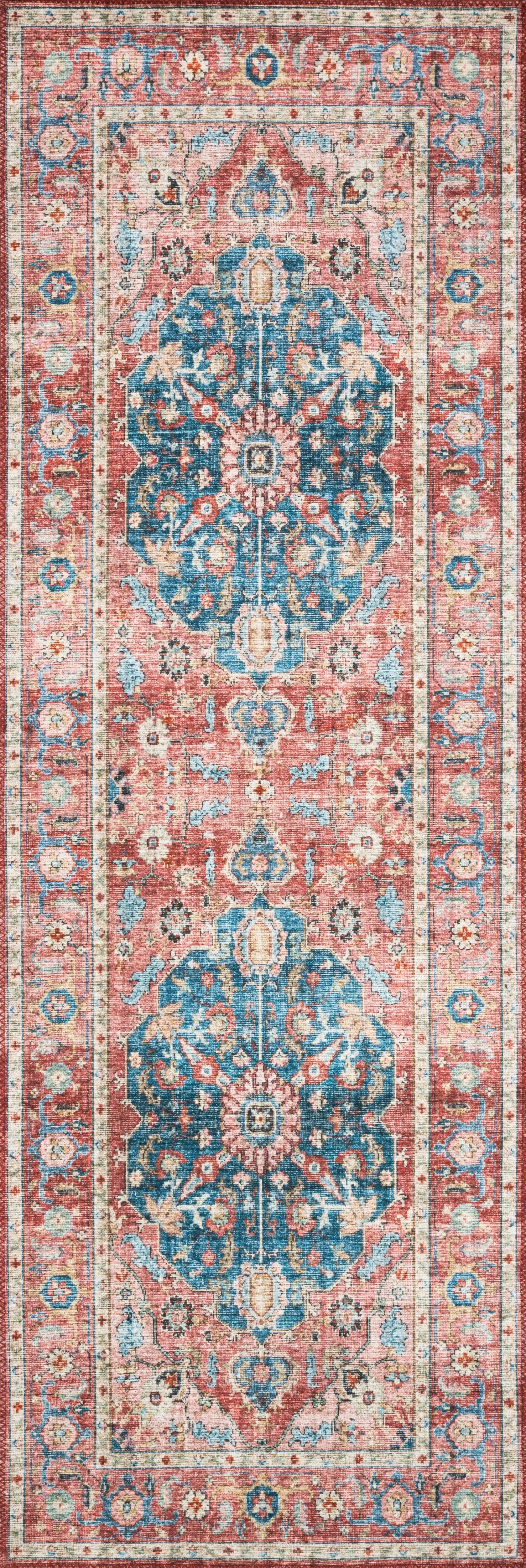 Skye SKY-05 Brick / Ocean Area Rug by Loloi