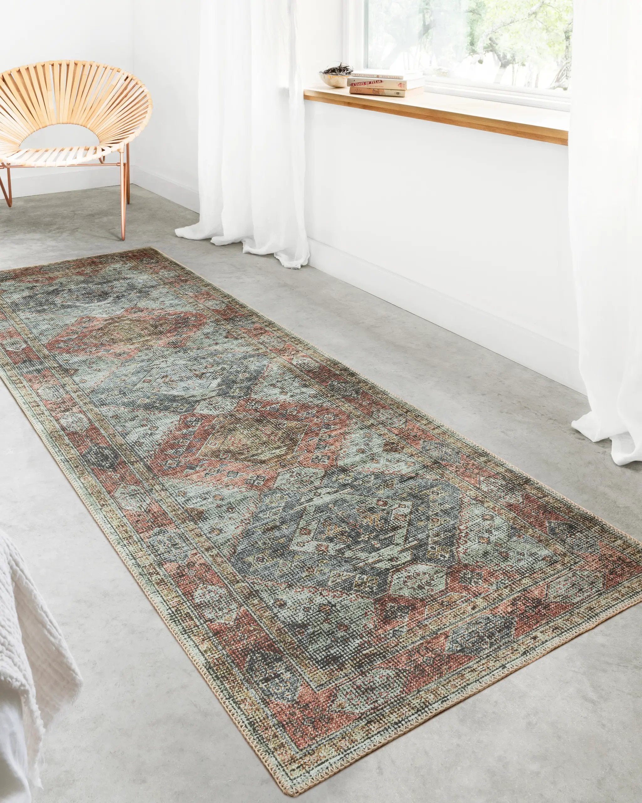 Skye SKY-06 Apricot / Mist Area Rug by Loloi