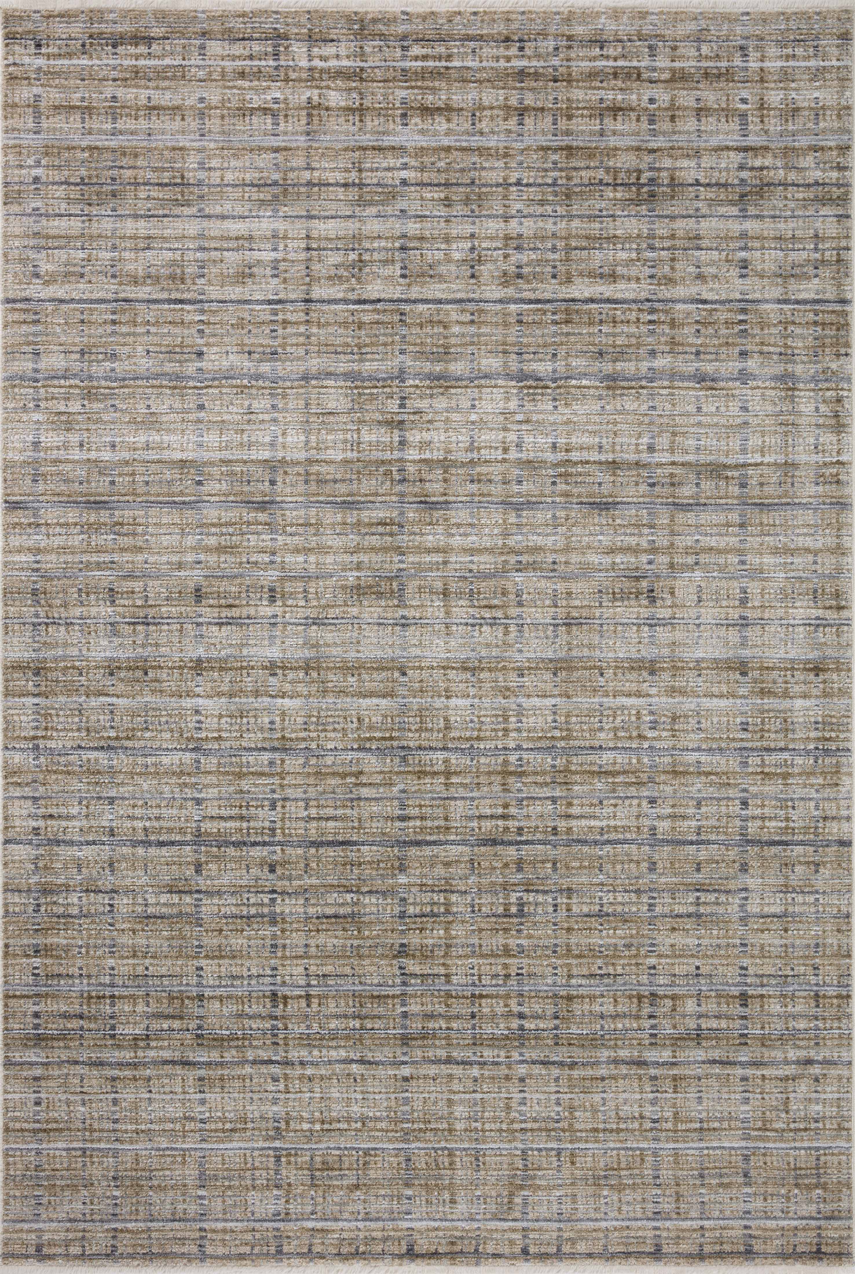 Designed with contemporary and abstract artistry in subtle pebble and deep charcoal hues, the Soho SOH-04 Pebble / Charcoal Area Rug is a power-loomed 100% polyester area rug that stands out