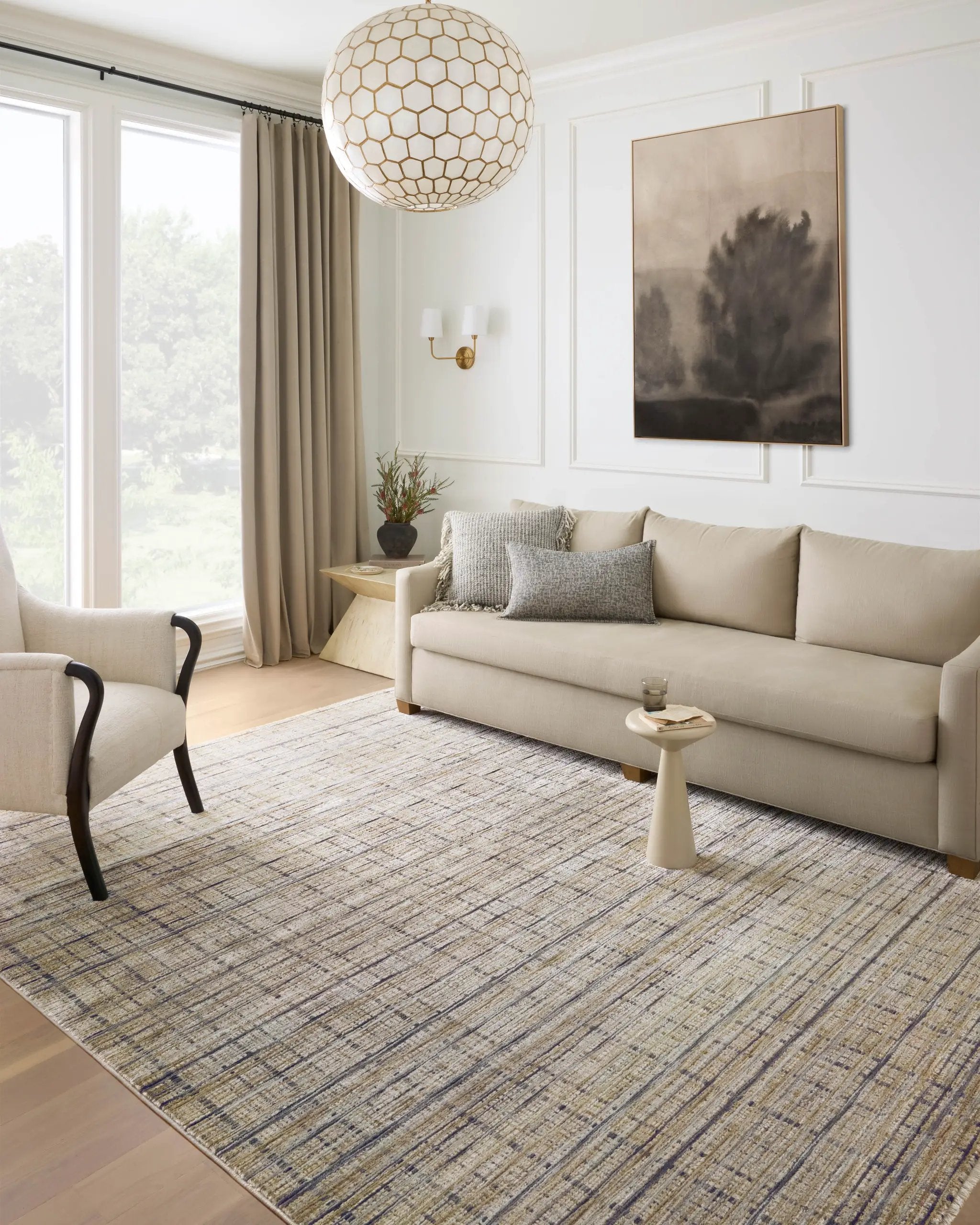 Soho SOH-04 Pebble / Charcoal Area Rug by Loloi