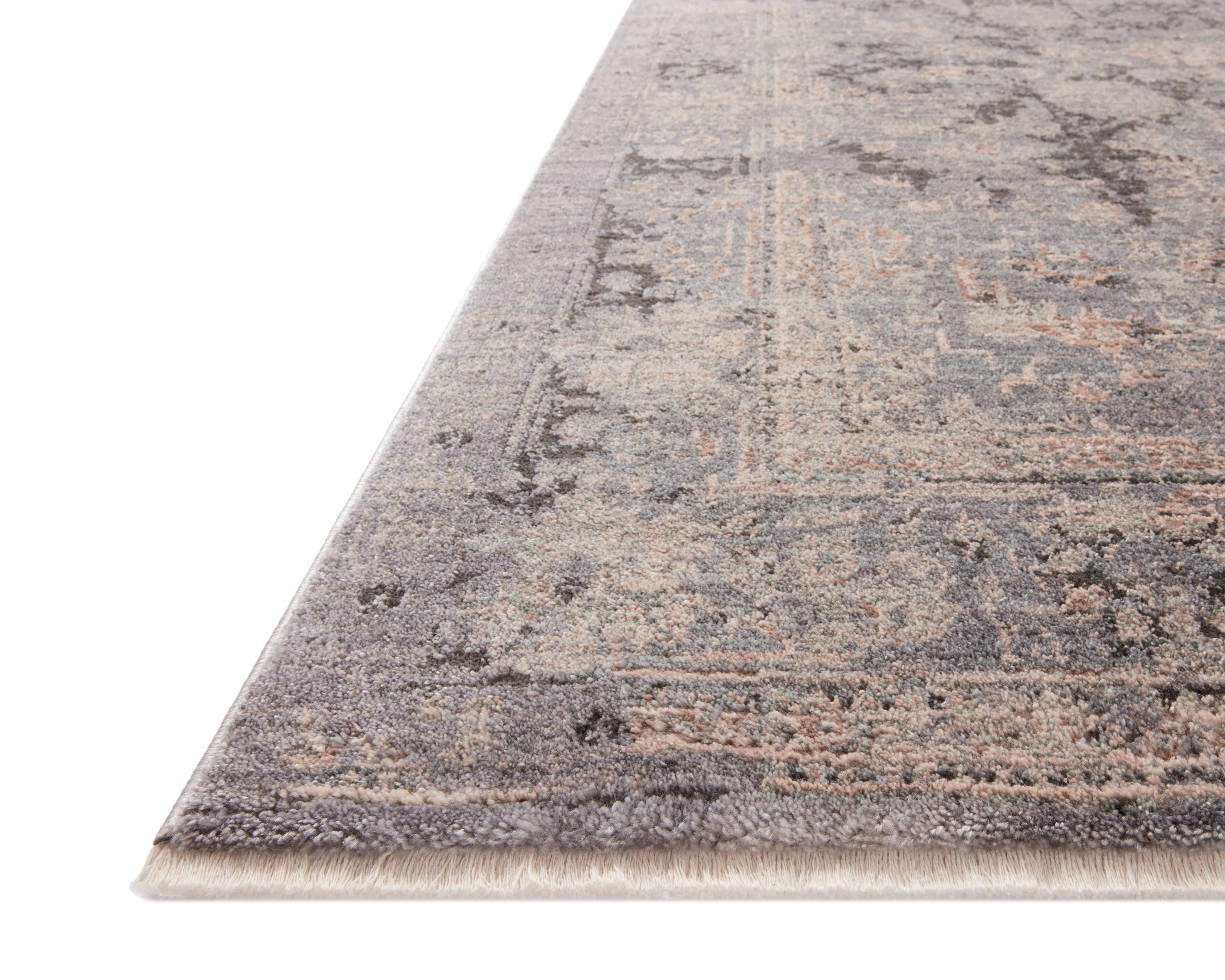 Dressed in deep charcoal and cool slate hues with traditional detail, the Sonnet SNN-05 Charcoal / Slate Area Rug is a power-loomed polypropylene and polyester area rug that completes any room