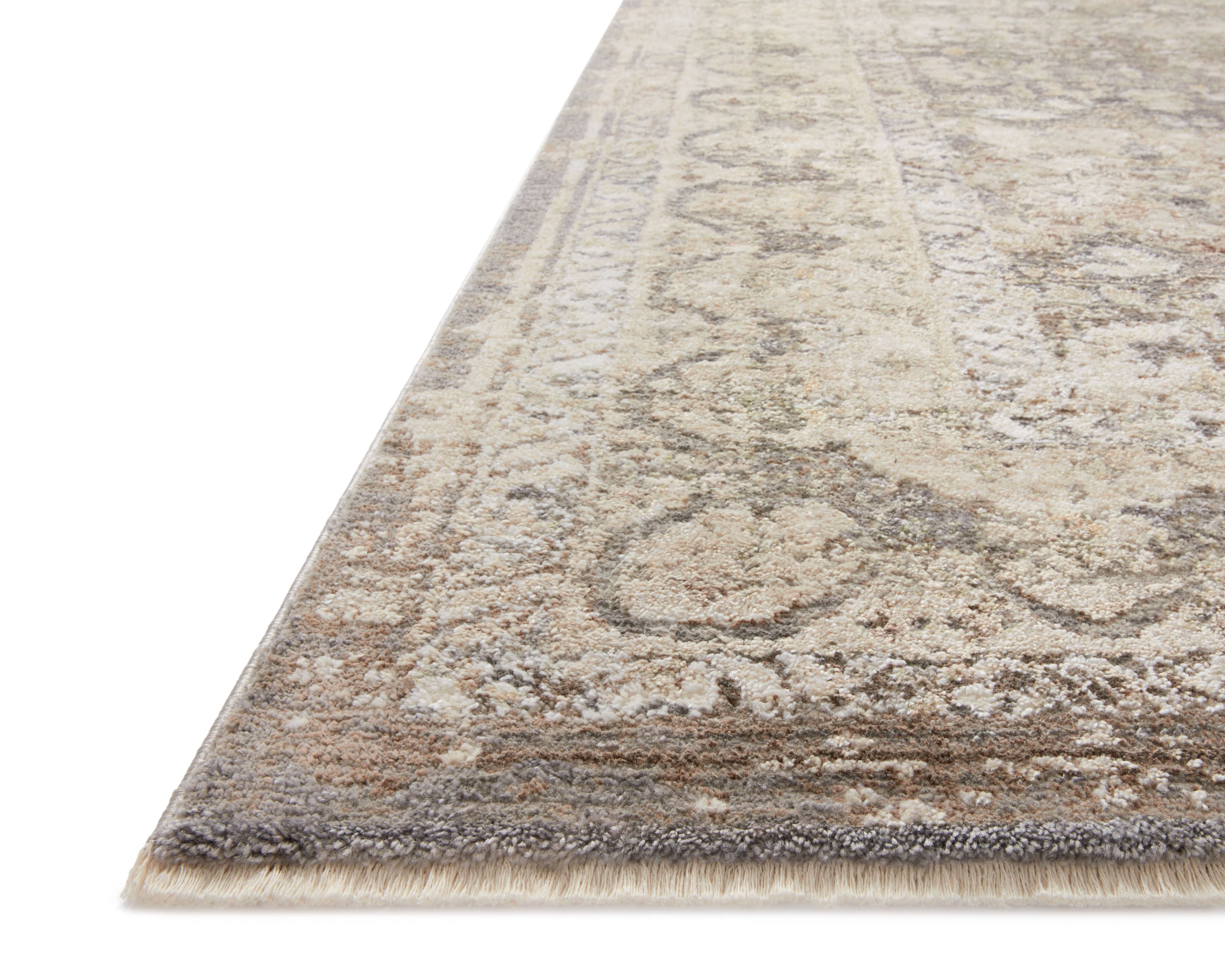 Layered in elegant grey and calming sage hues with traditional patterns, the Sonnet SNN-08 Grey / Sage Area Rug is a power-loomed polypropylene and polyester area rug perfect for any setting
