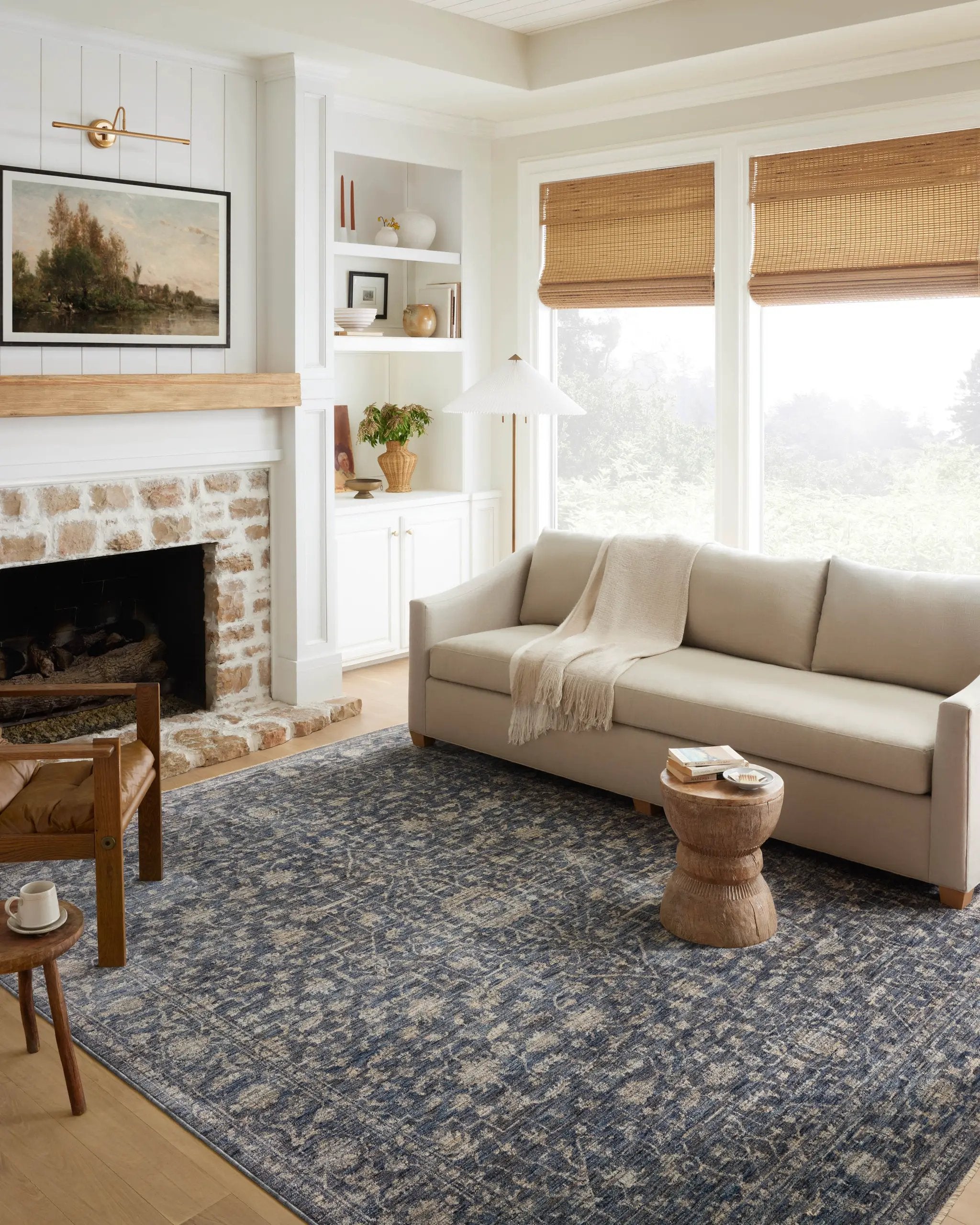 Sorrento SOR-01 Midnight / Natural Area Rug by Loloi