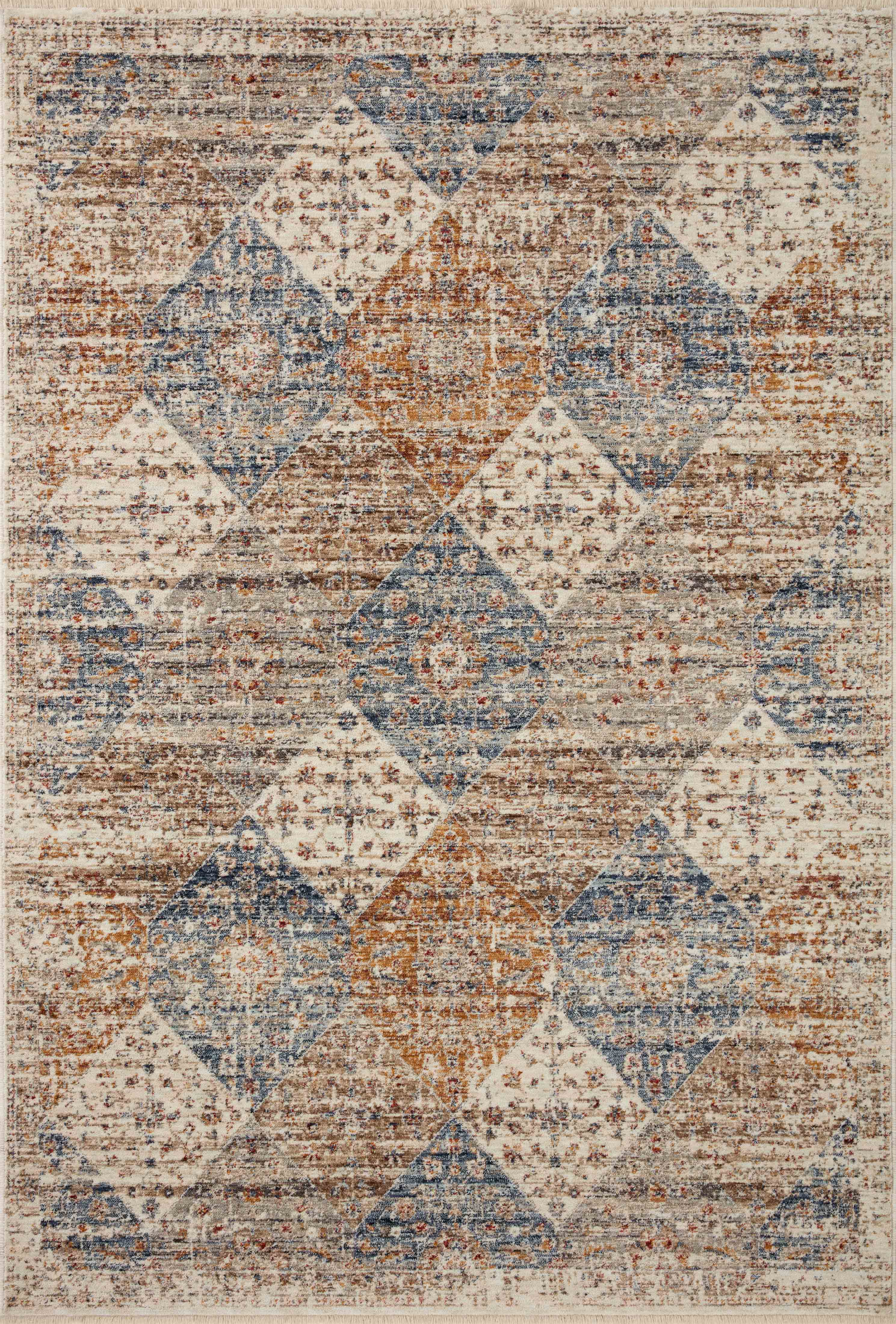 With refined ivory and vibrant multi-toned hues and vintage styling, the Sorrento SOR-02 Ivory / Multi Area Rug is a power-loomed 100% polyester area rug that elevates any room