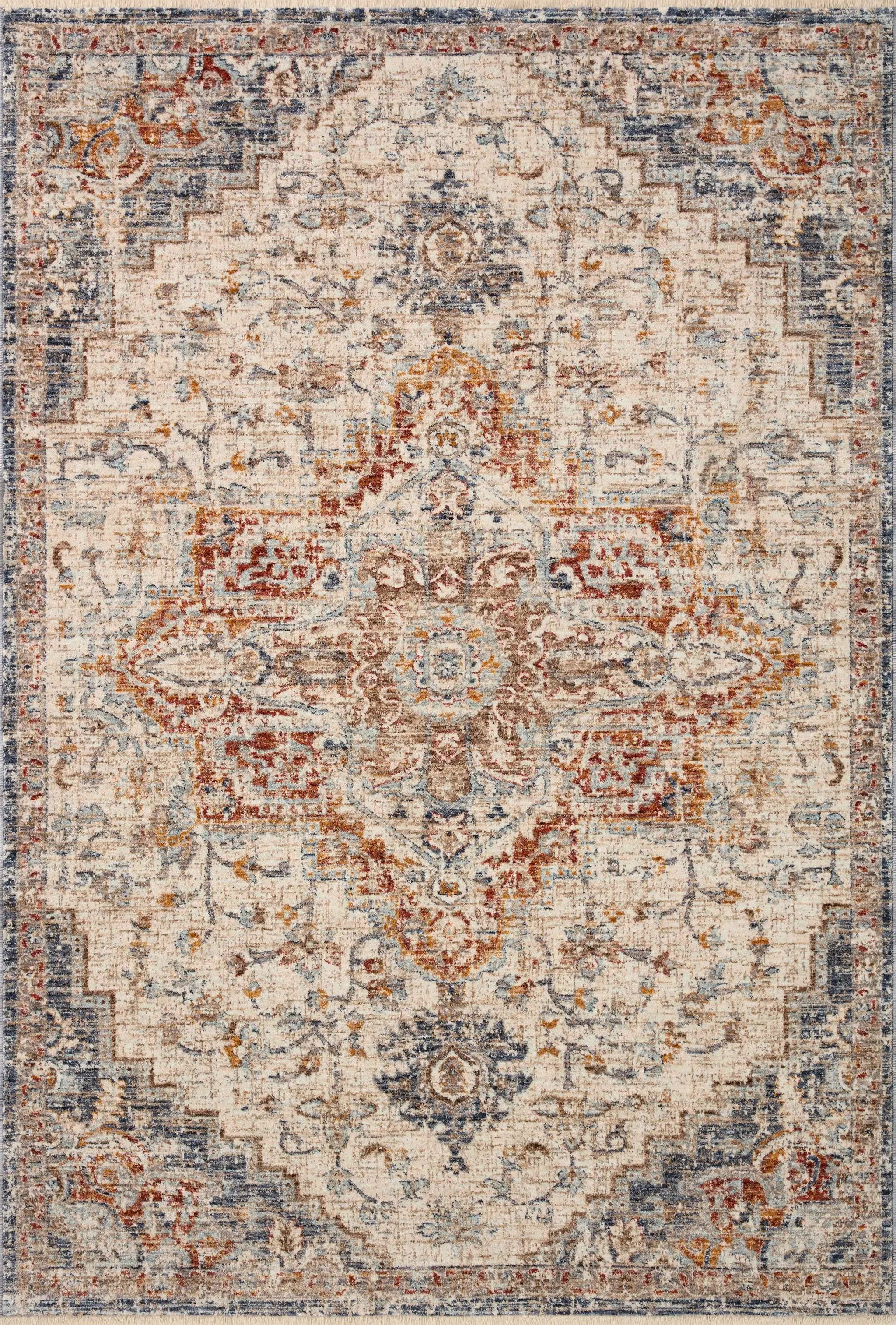 Sorrento SOR-05 Ivory / Fiesta Area Rug by Loloi