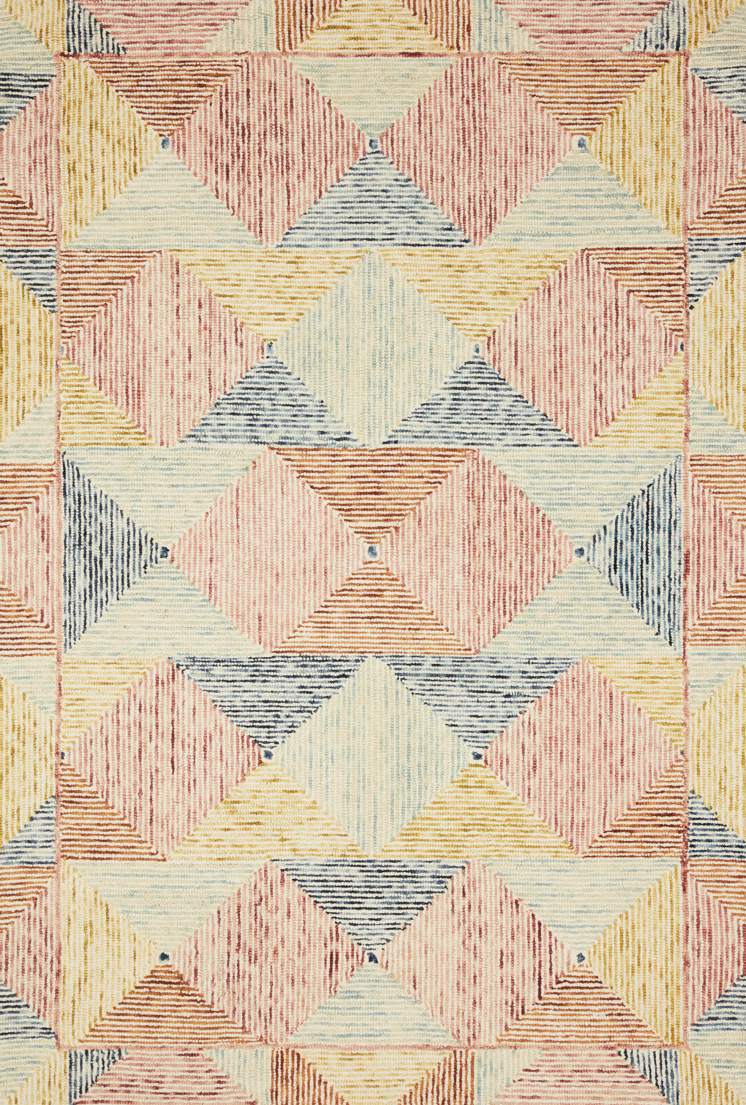 The Spectrum SPE-01 Ivory / Multi Area Rug combines refined ivory and vibrant multi-toned tones and geometric and eclectic patterns in a hooked wool area rug for effortless elegance