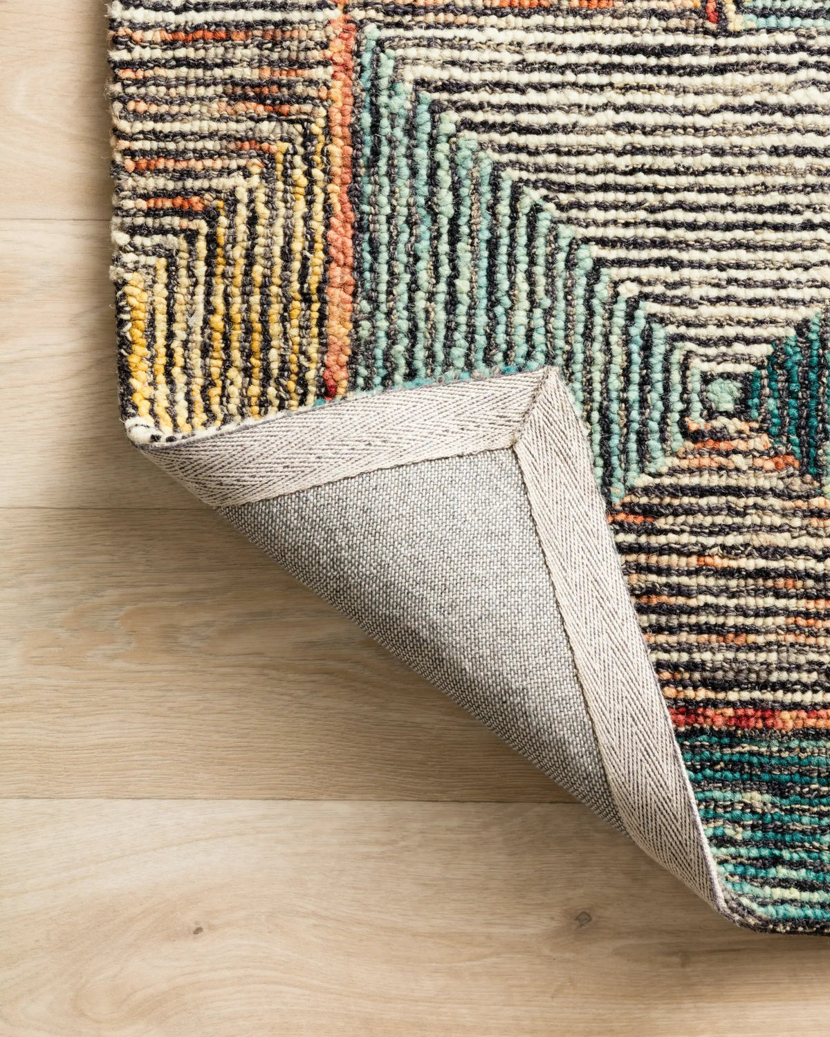 Spectrum SPE-01 Lagoon / Spice Area Rug by Loloi