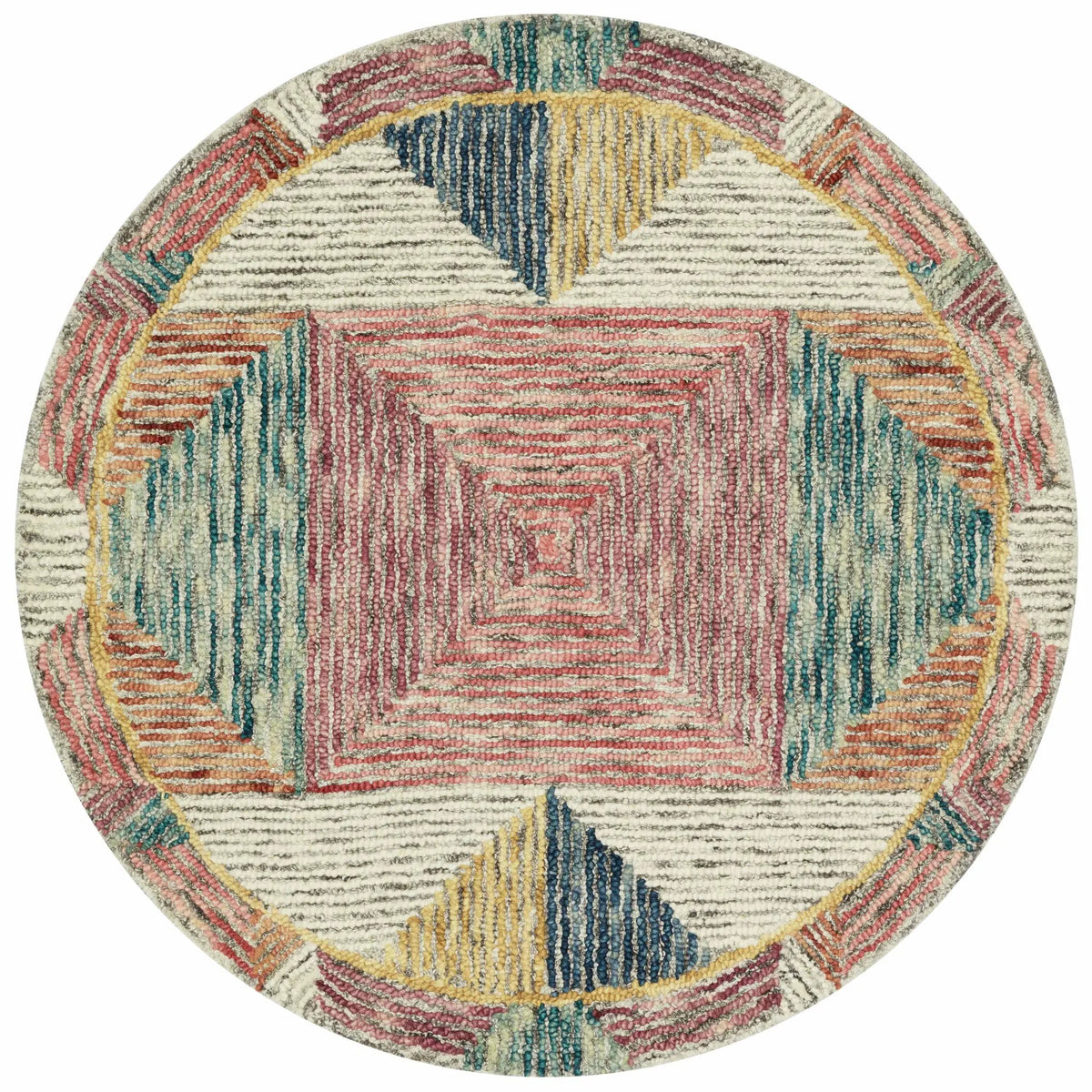 Spectrum SPE-01 Silver / Fiesta Area Rug by Loloi
