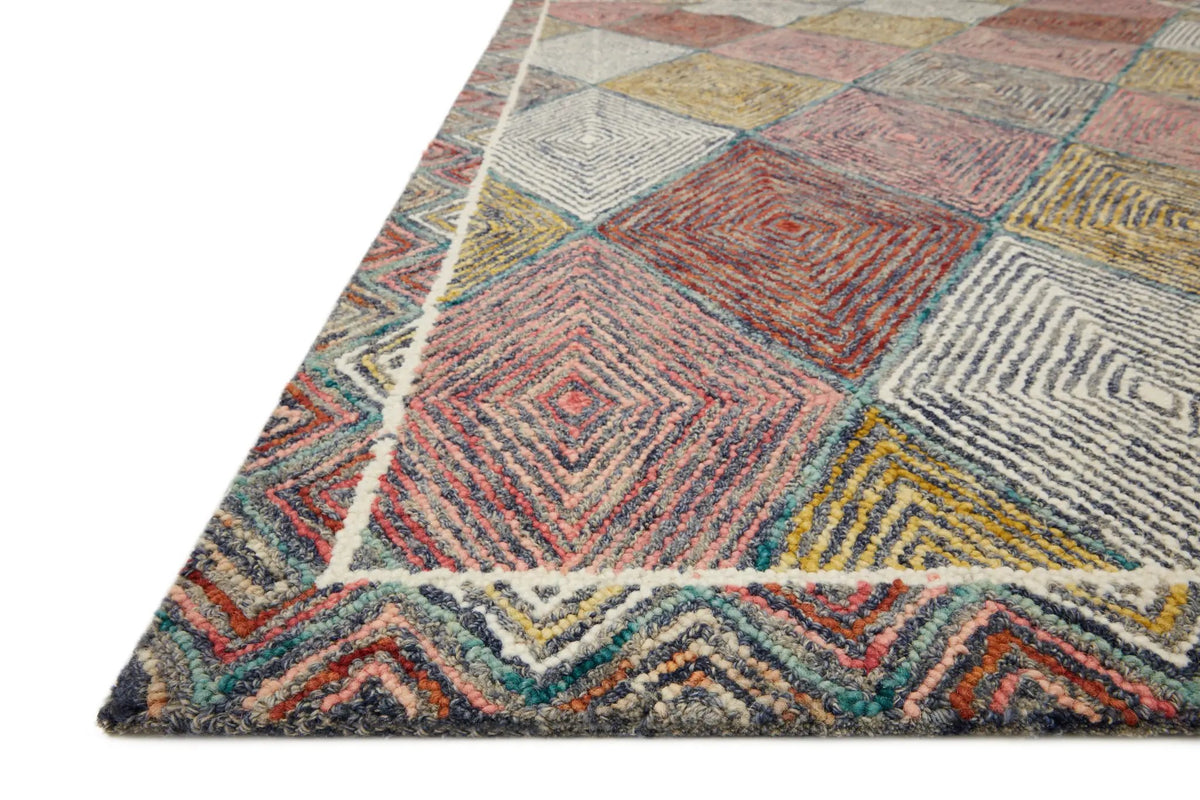 Spectrum SPE-02 Turquoise / Fiesta Area Rug by Loloi