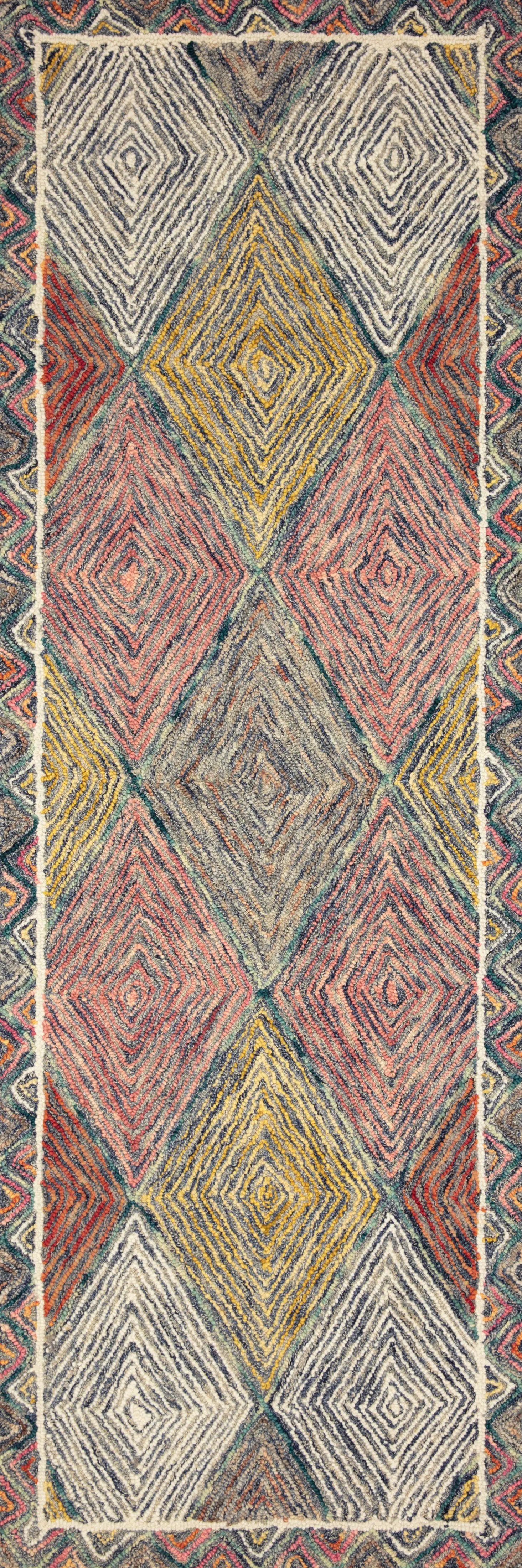 Spectrum SPE-02 Turquoise / Fiesta Area Rug by Loloi