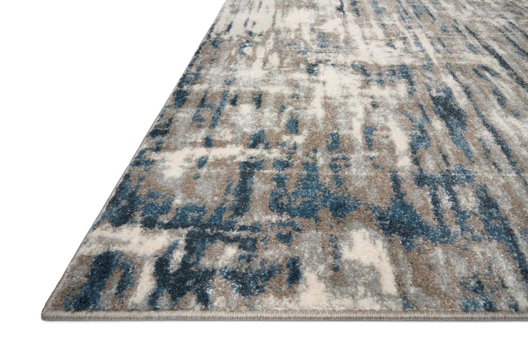 Spirit SPI-02 Stone / Blue Area Rug by Loloi