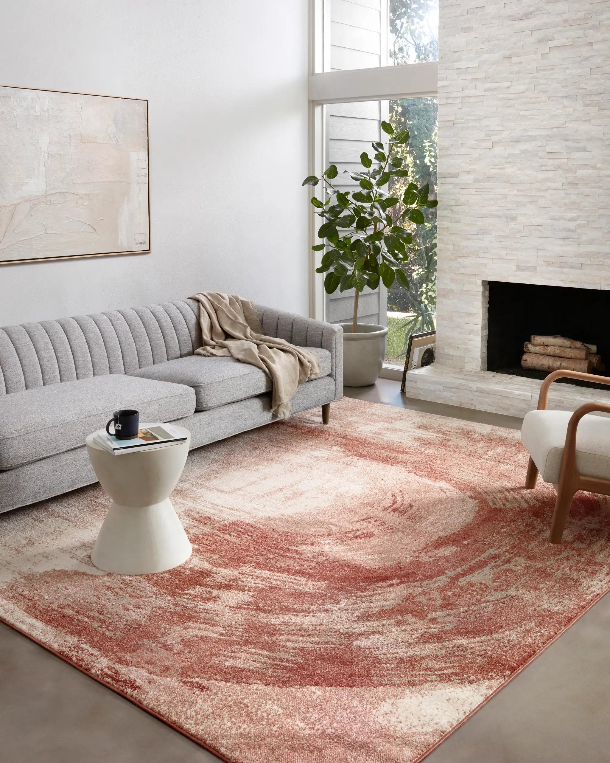 Spirit SPI-03 Rose / Spice Area Rug by Loloi