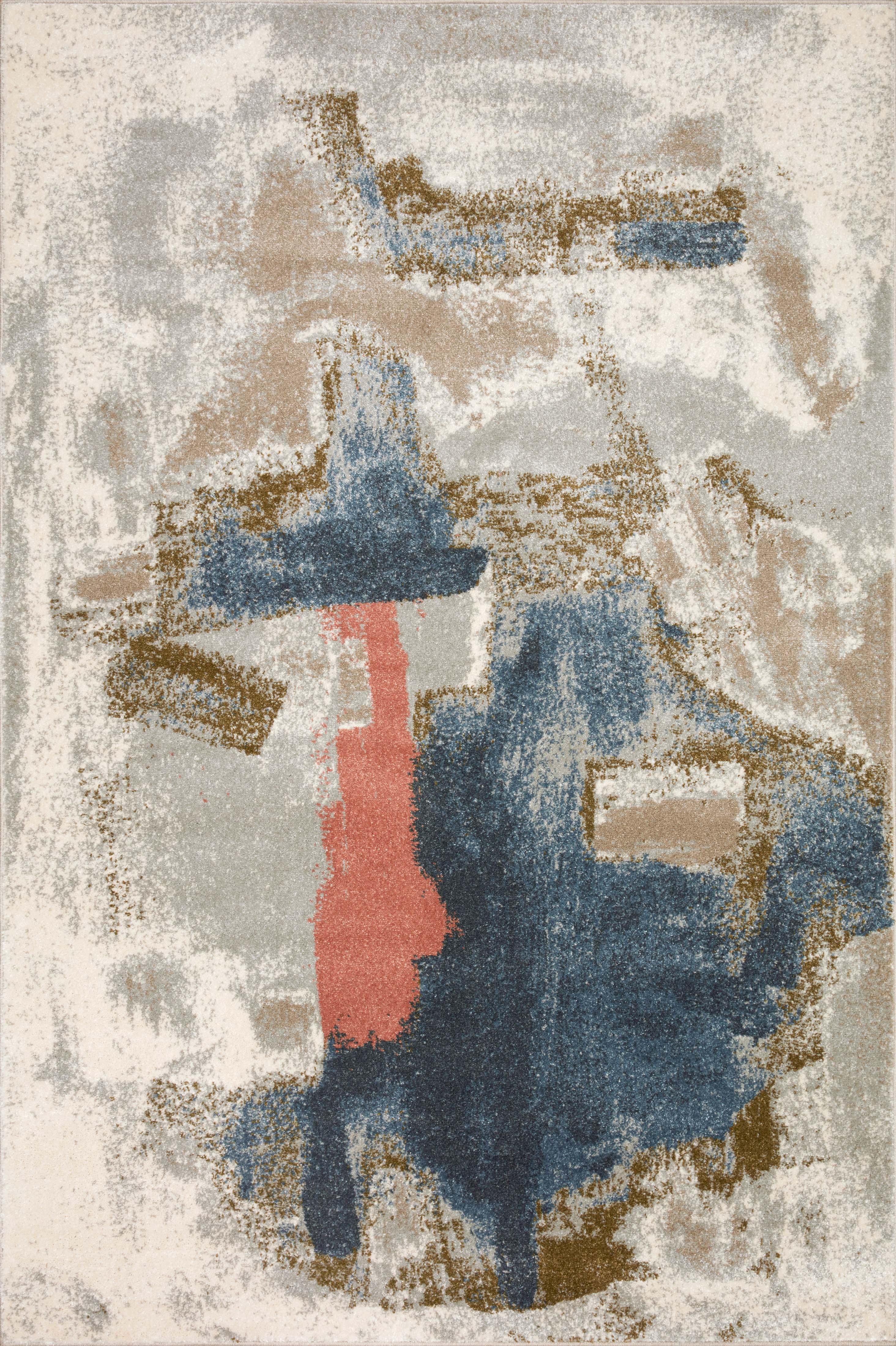 The Spirit SPI-05 Stone / Multi Area Rug transforms any space with grounding stone and vibrant multi-toned tones and abstract design in a power-loomed 100% polypropylene area rug