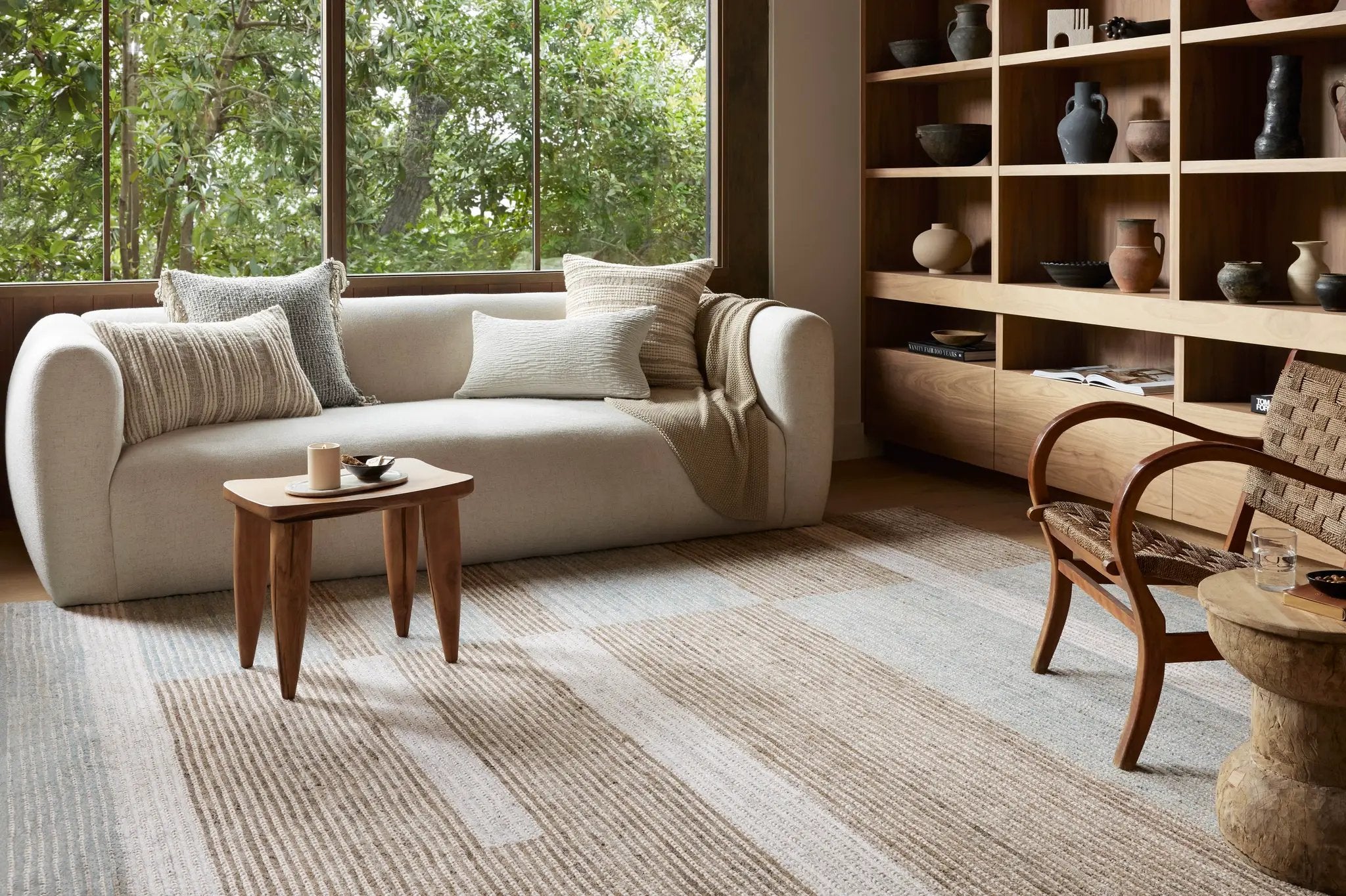 Stiles STI-02 Tobacco / Lagoon Area Rug by Loloi