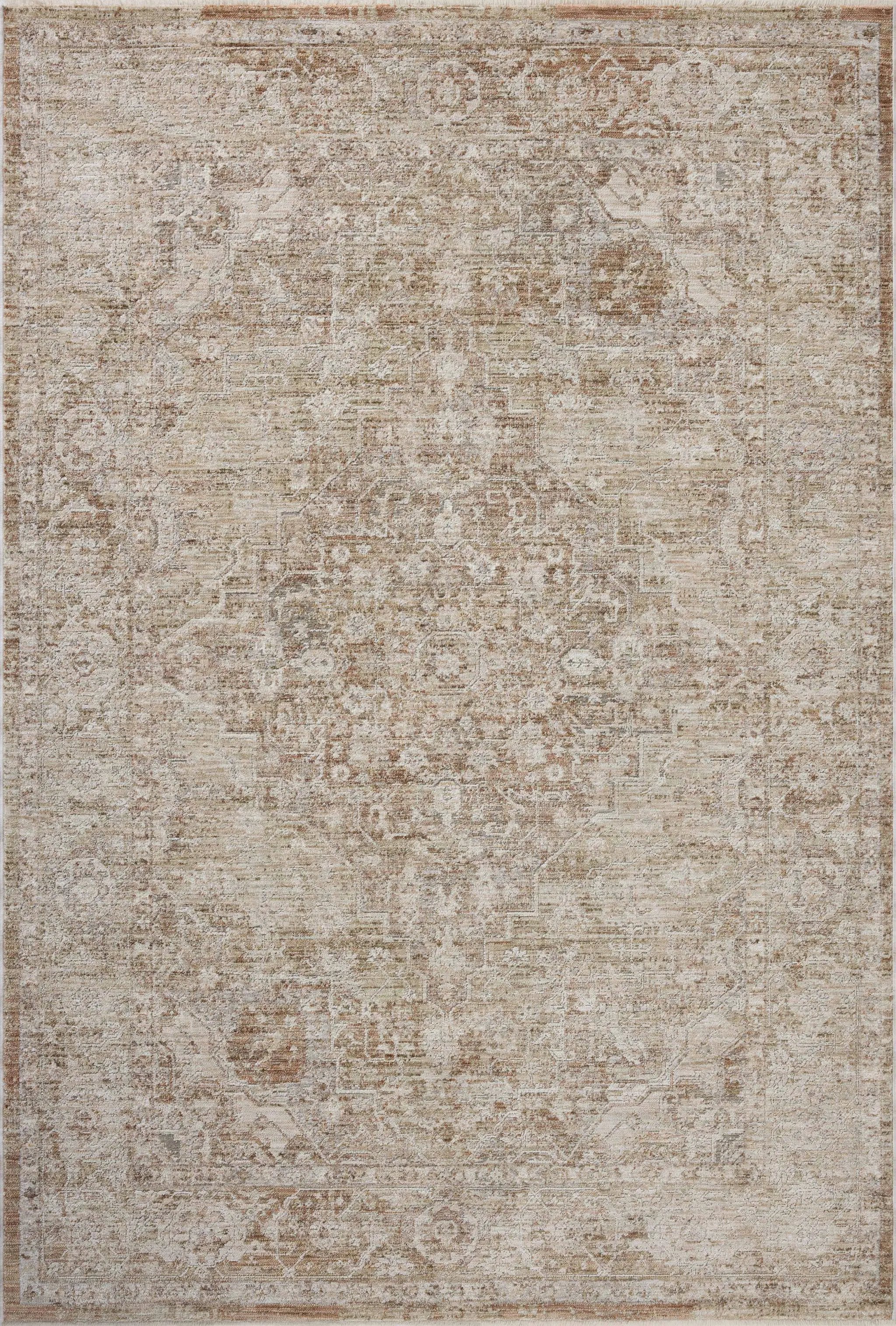 Tabitha TAI-01 Natural / Clay Area Rug by Loloi