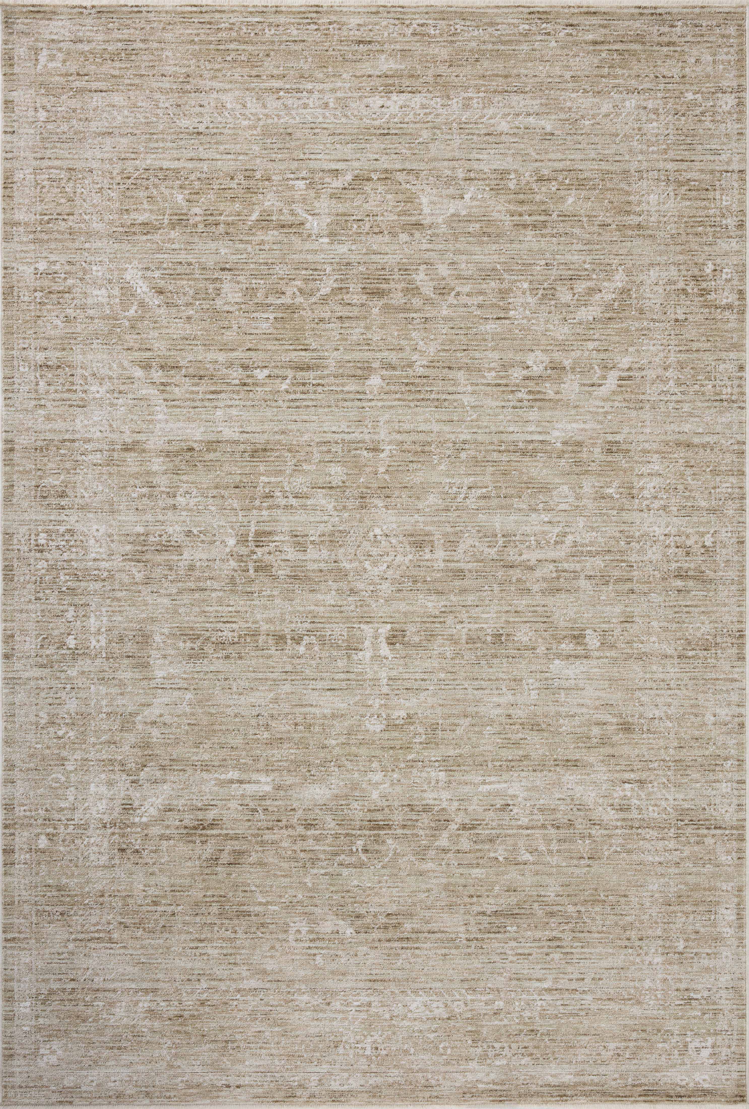 A power-loomed polyester area rug with traditional flair in calming sage and refined ivory tones, the Tabitha TAI-02 Sage / Ivory Area Rug anchors any room