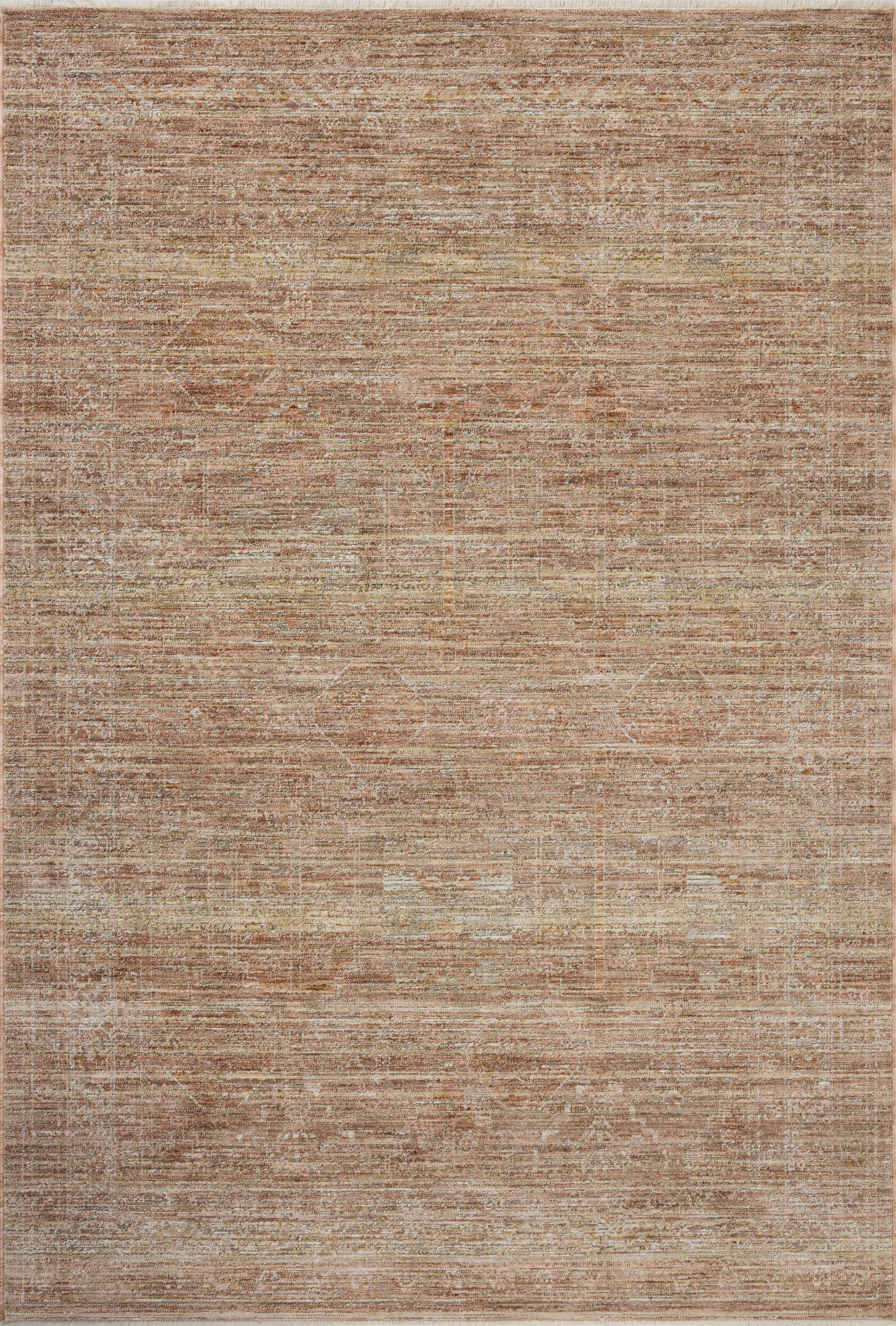 A stunning power-loomed polyester area rug with traditional detail, the Tabitha TAI-05 Clay / Natural Area Rug features earthy clay and warm natural tones for a polished look