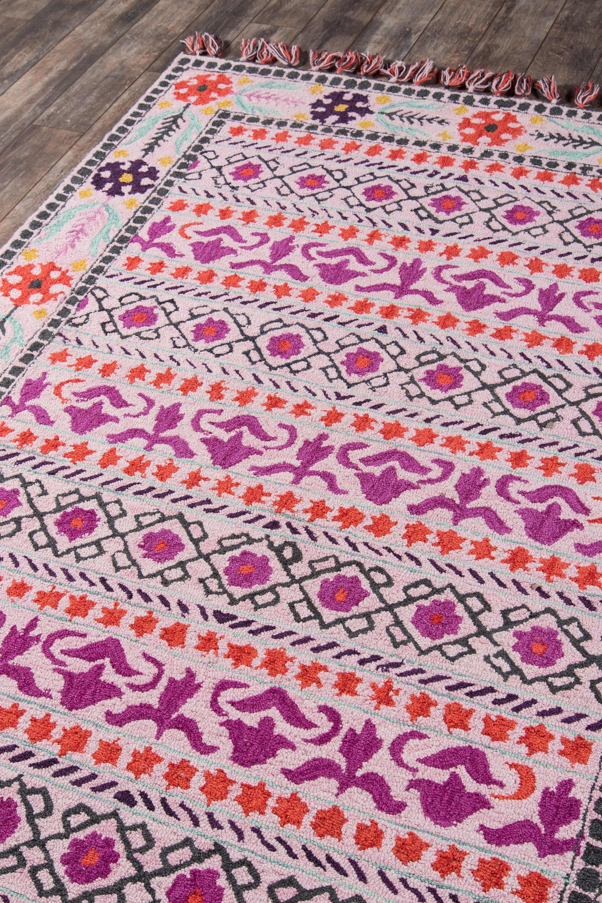 Momeni Tahoe TA-07 Pink Hand Tufted Area Rug