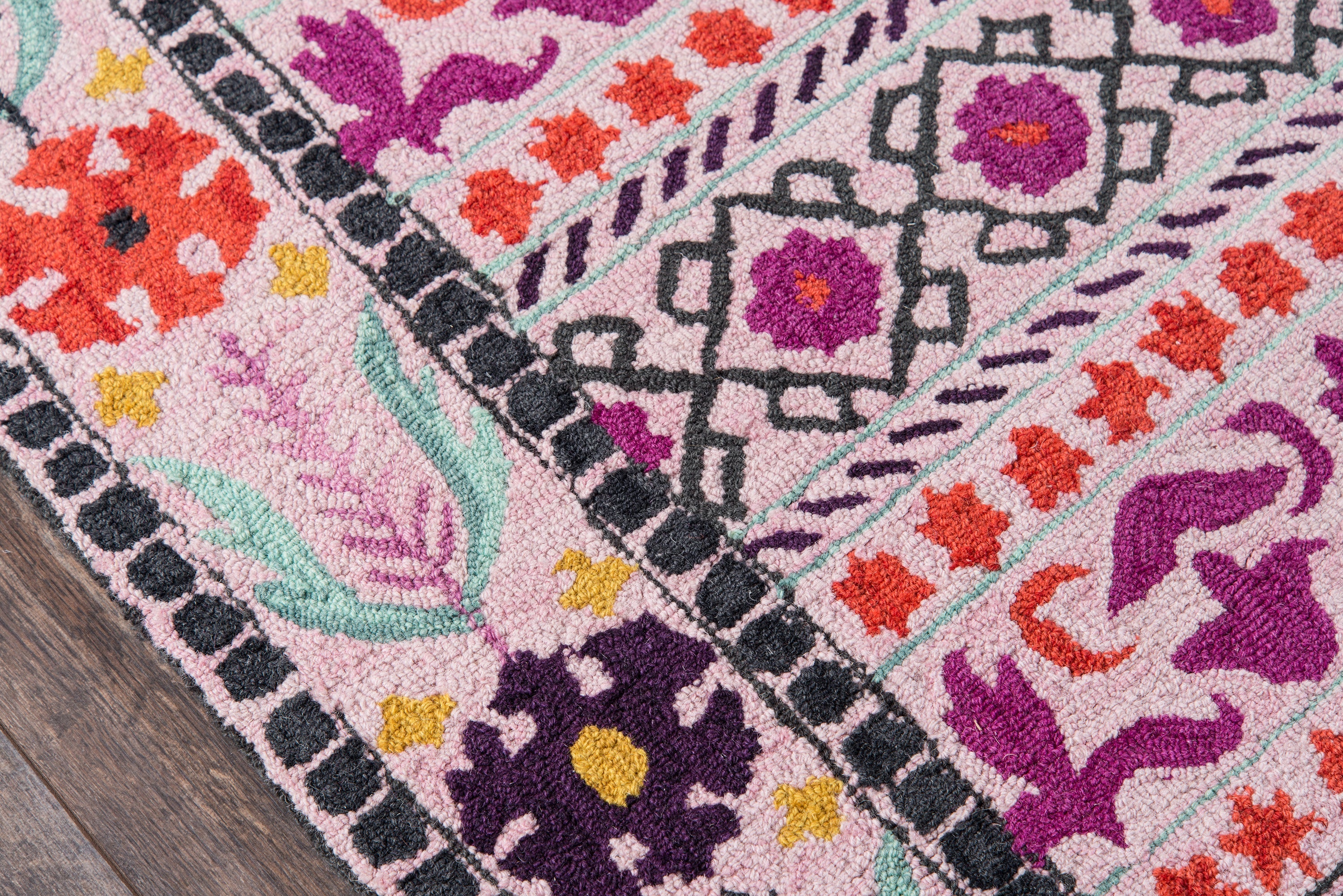 Momeni Tahoe TA-07 Pink Hand Tufted Area Rug