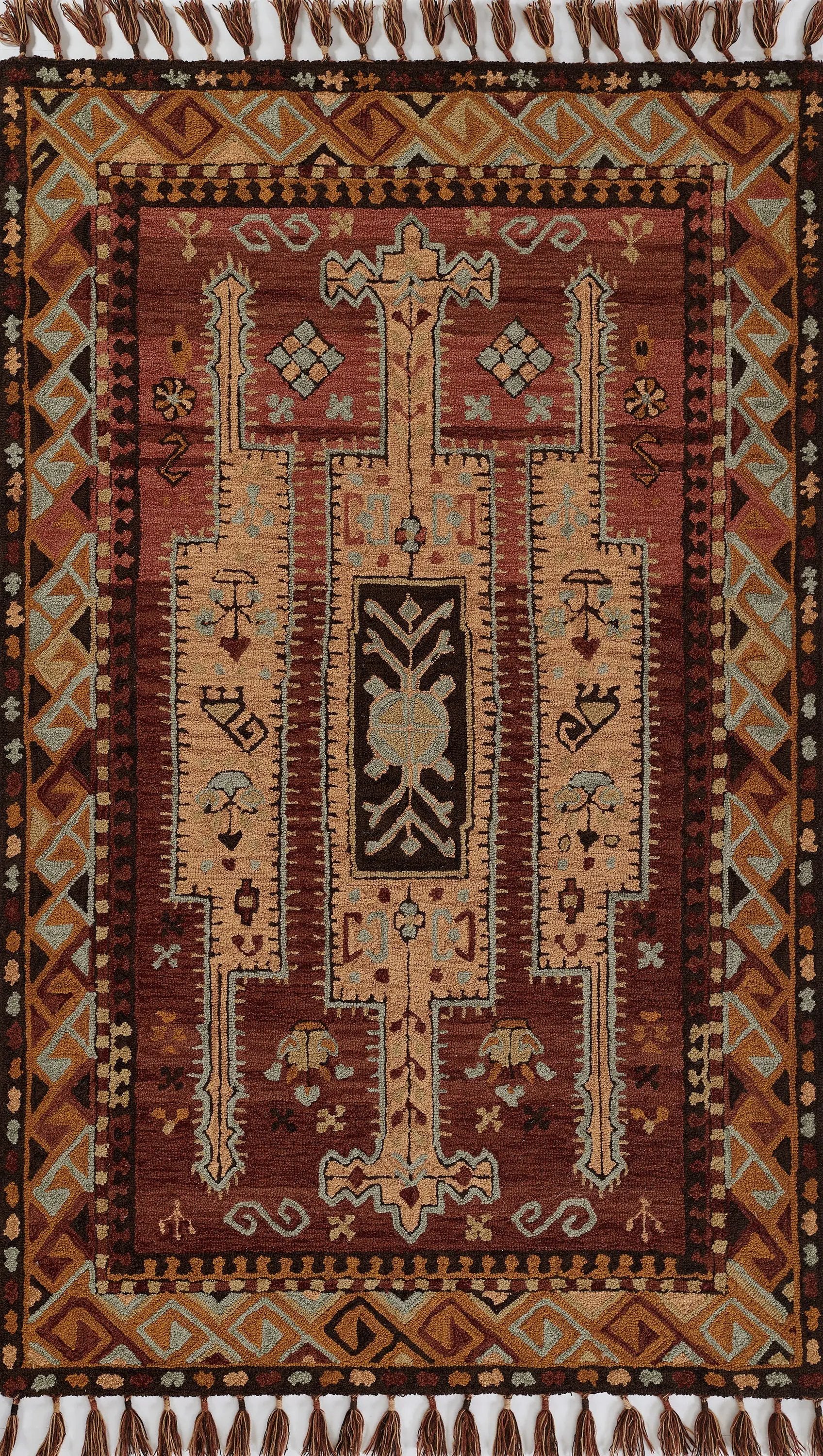 Tahoe TA-11 Terracotta Area Rug by Momeni