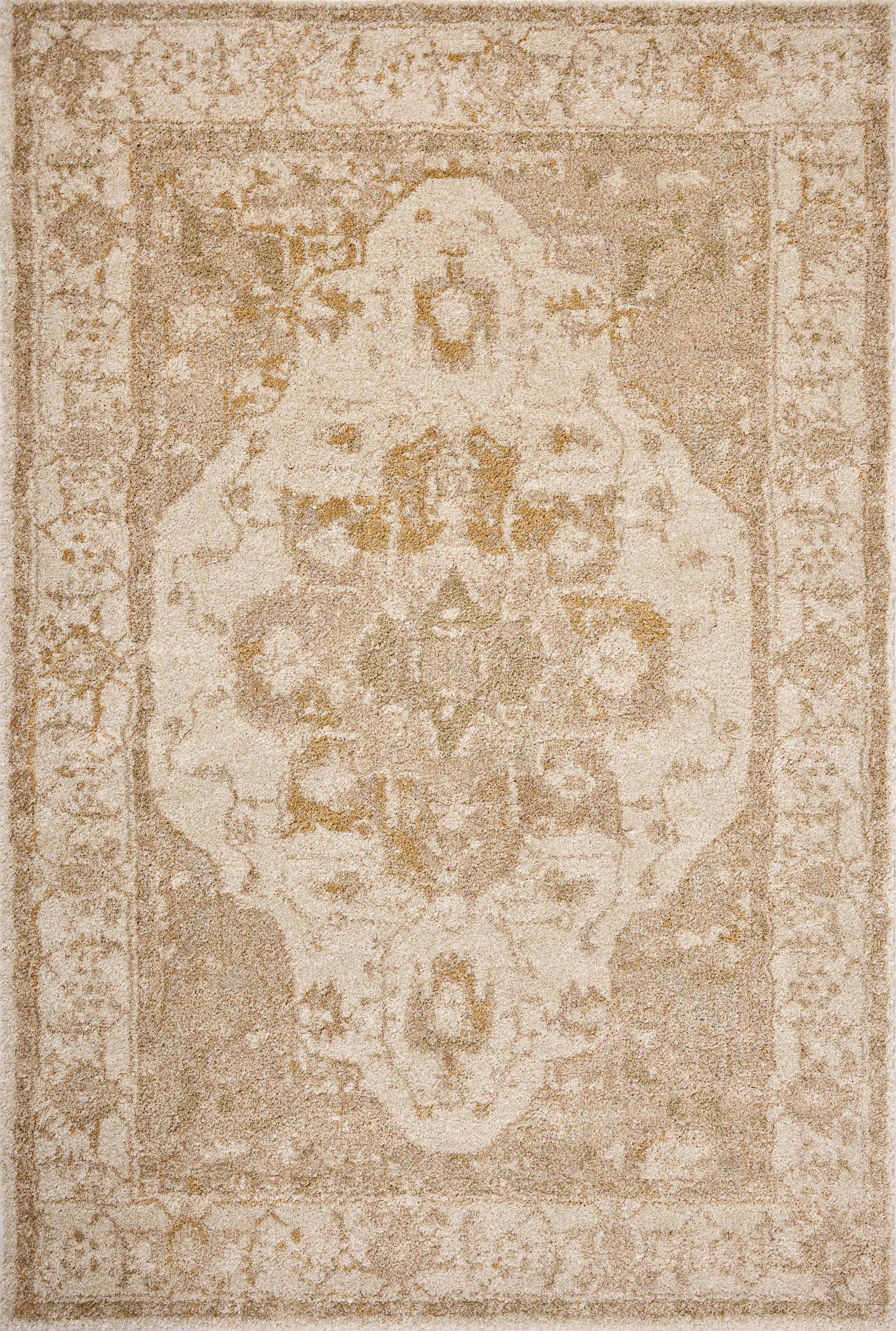 The Tamryn TAM-02 Natural / Blush Area Rug blends warm natural and delicate blush tones into a power-loomed 100% polypropylene area rug with timeless appeal