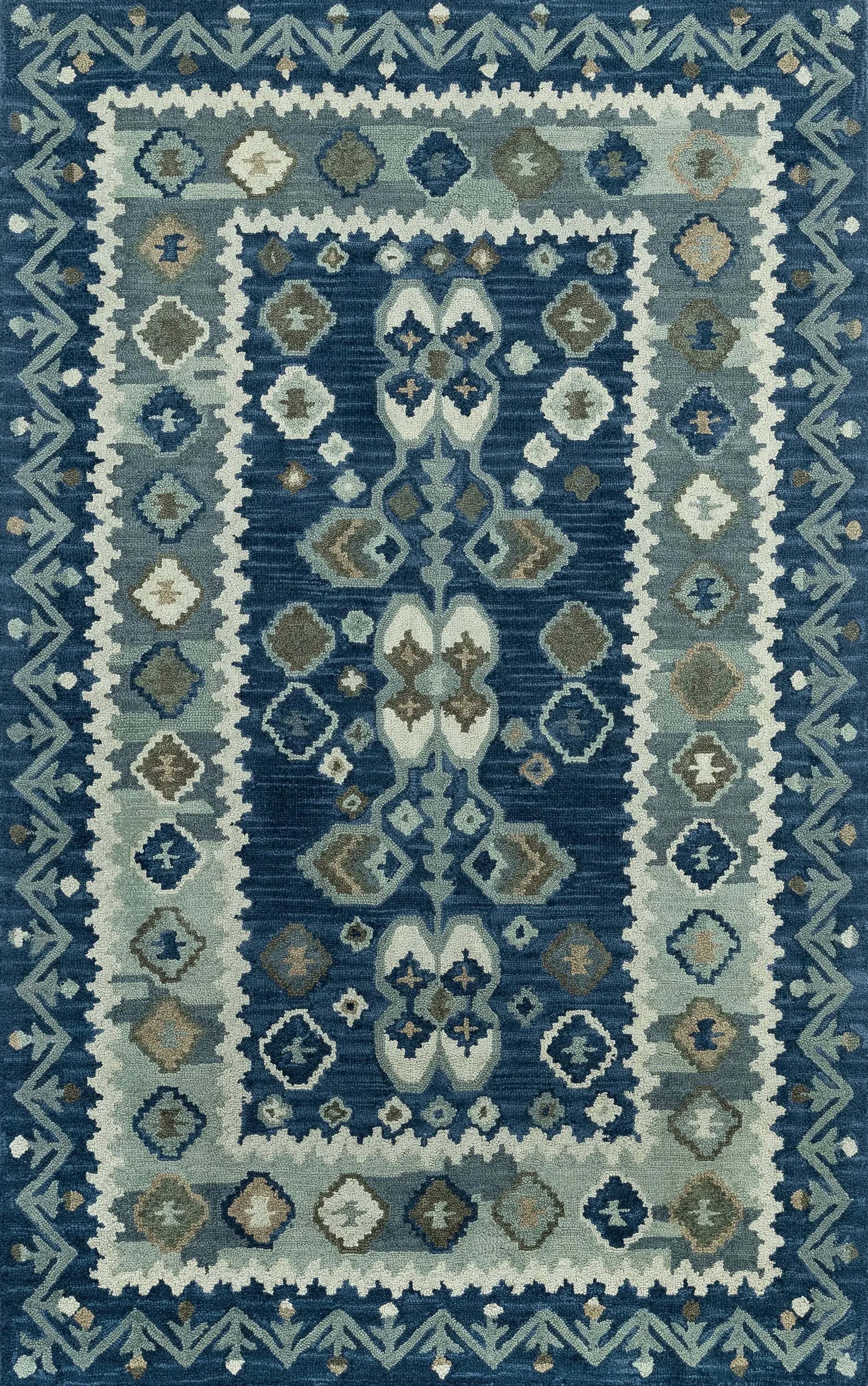Tangier TAN-1 Blue Area Rug by Momeni